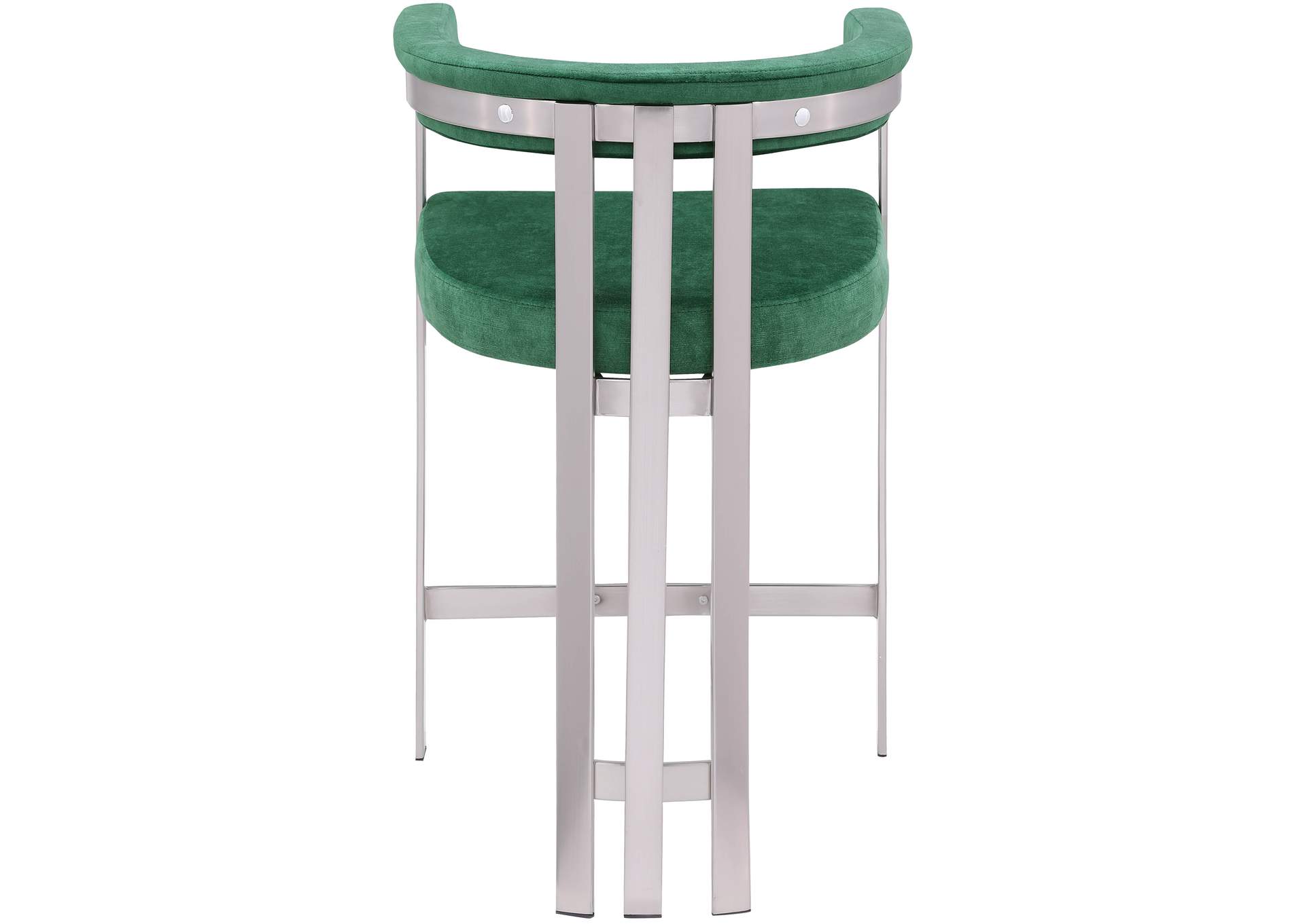 Marcello Green Velvet Counter Stool,Meridian Furniture