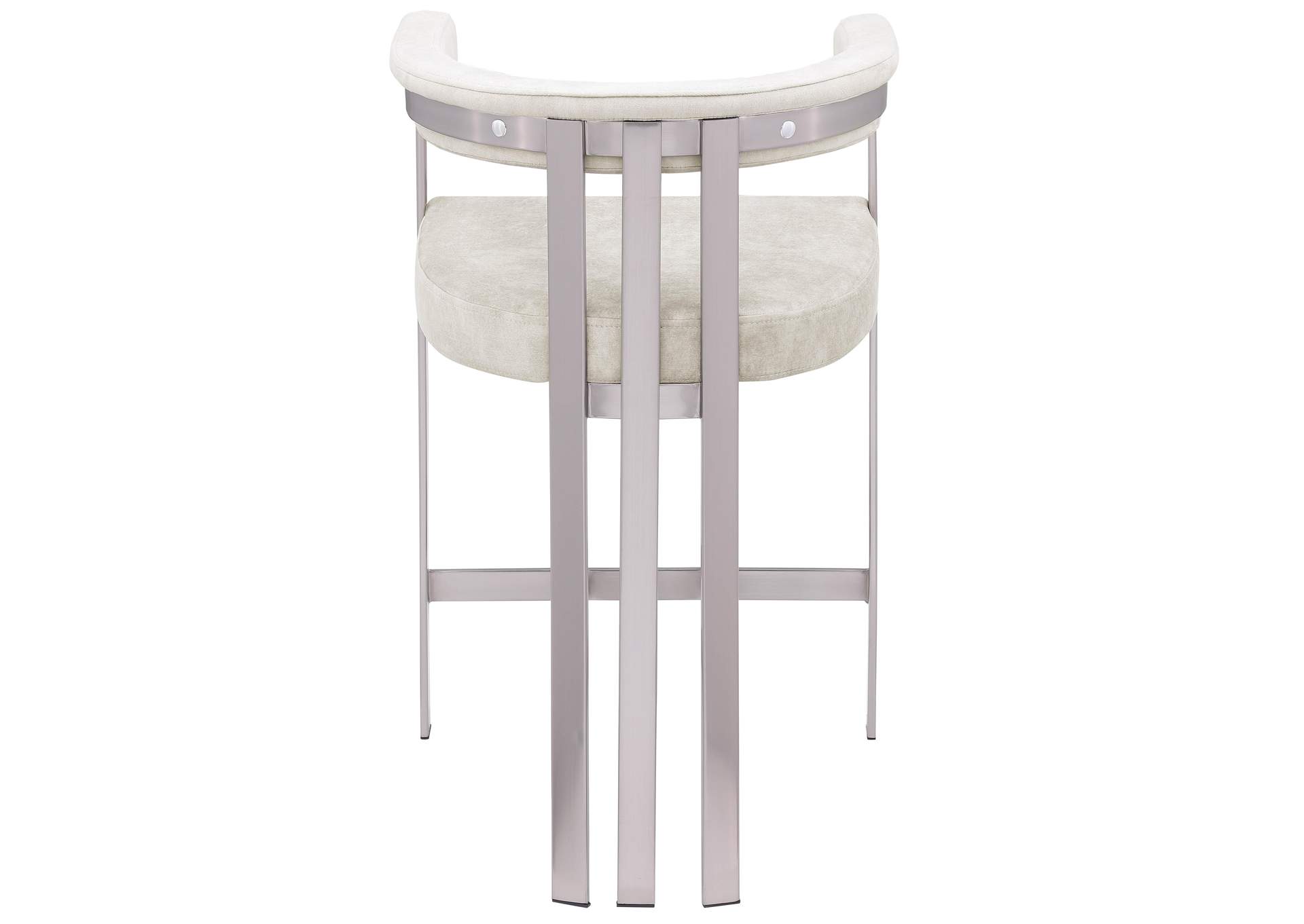 Marcello Stone Velvet Counter Stool,Meridian Furniture