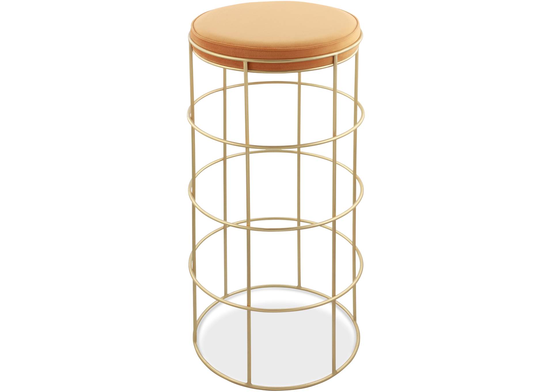 Rebar Mango Velvet Bar Stool,Meridian Furniture