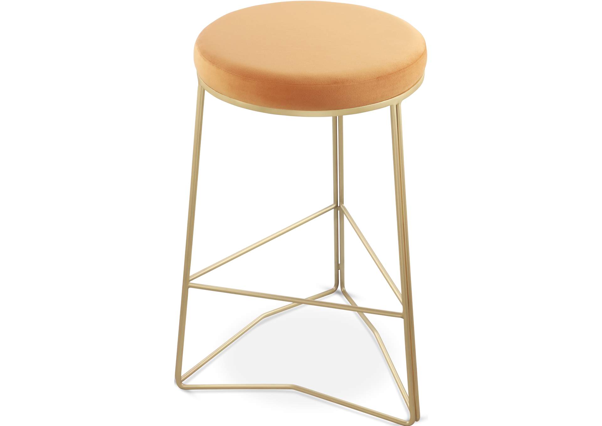 Tres Mango Velvet Counter Stool,Meridian Furniture