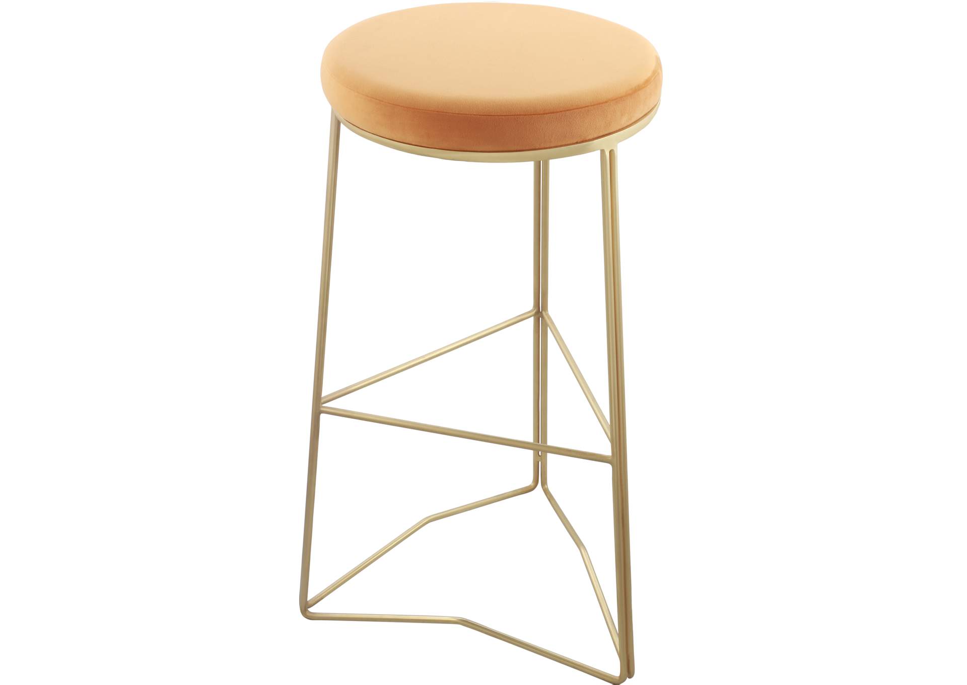 Tres Mango Velvet Bar Stool,Meridian Furniture