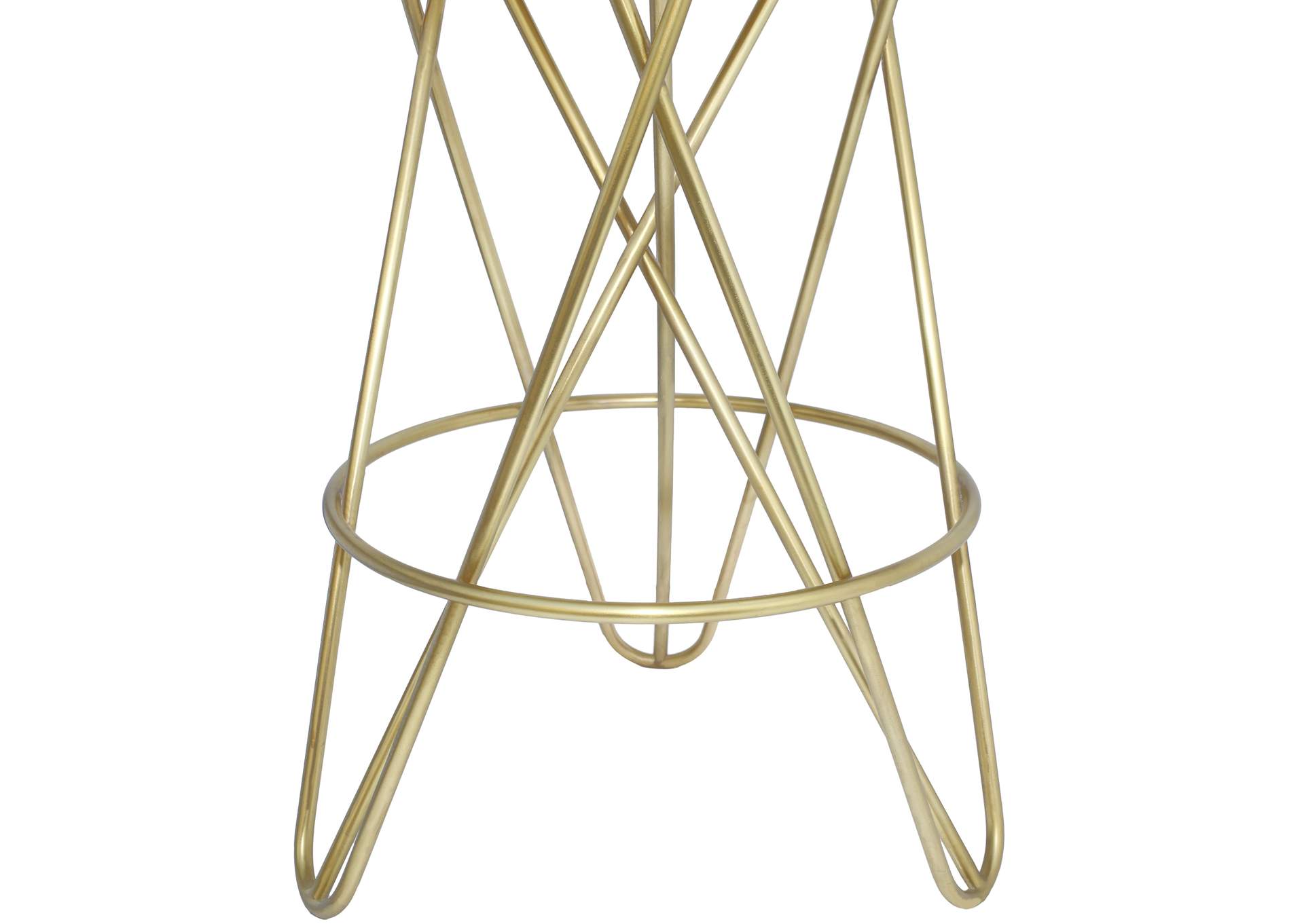 Mercury Gold Iron Counter Stool,Meridian Furniture