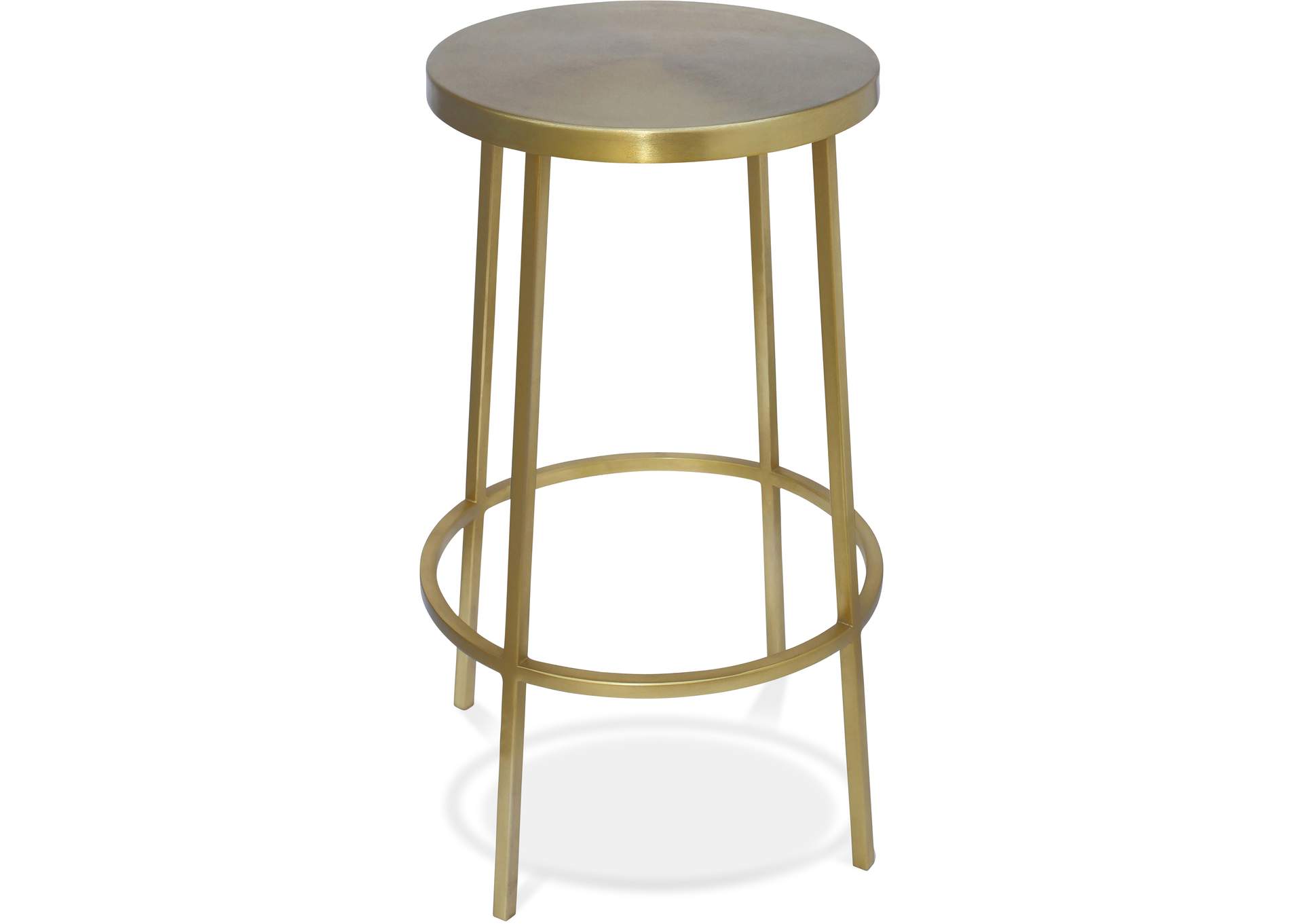 Tyson Gold Iron Counter Stool,Meridian Furniture