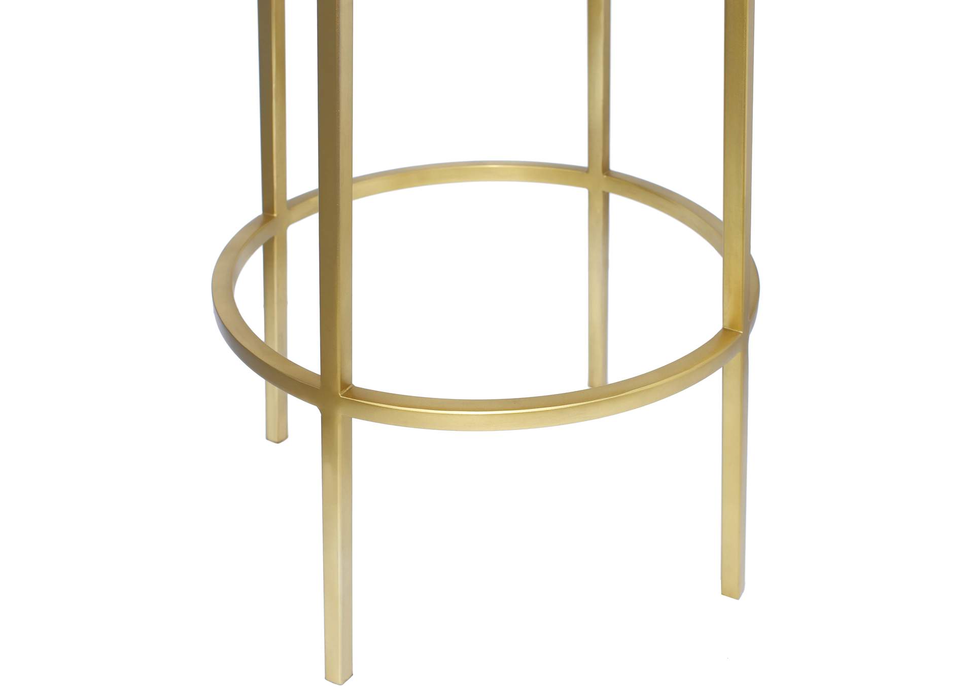 Tyson Gold Iron Counter Stool,Meridian Furniture