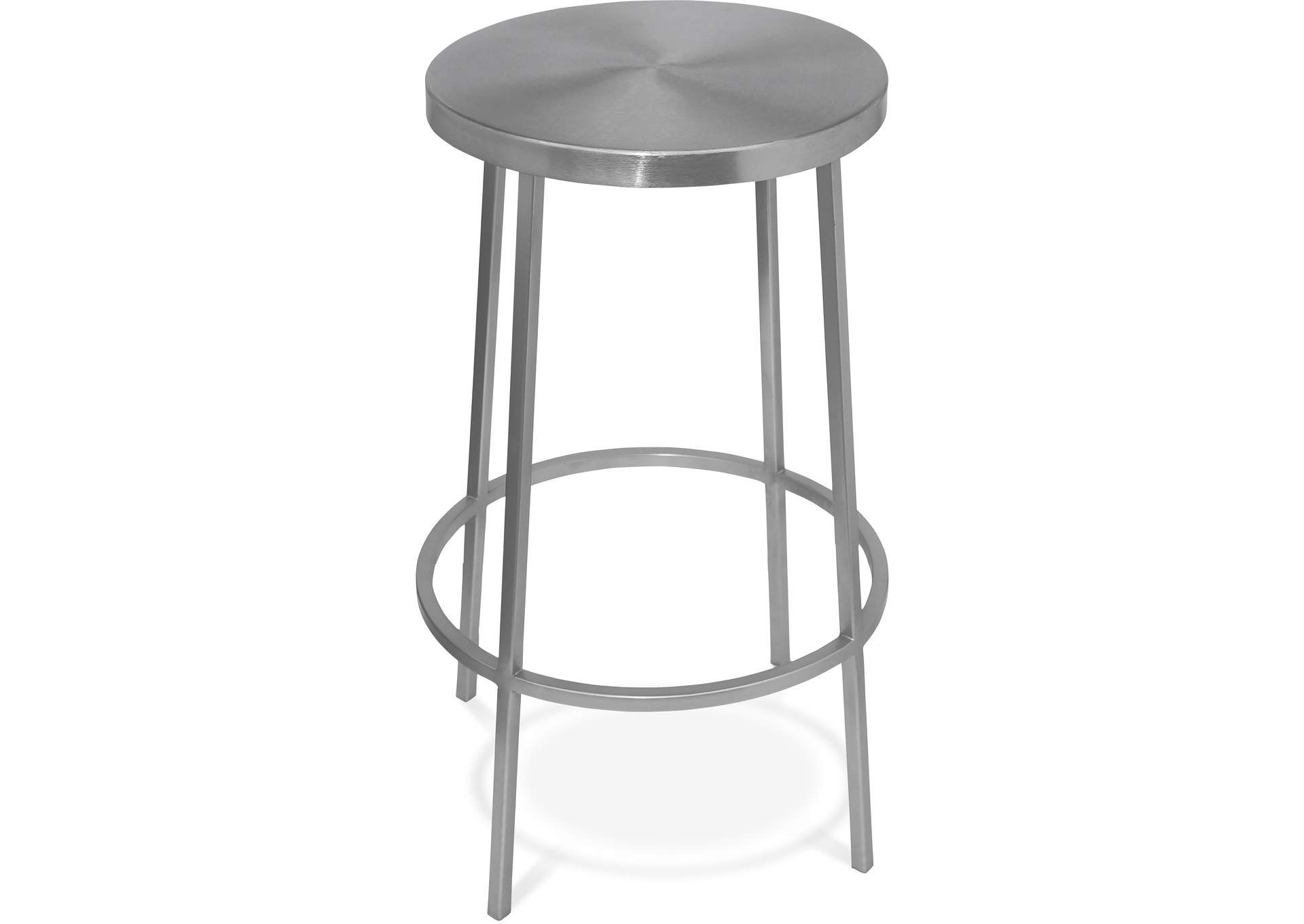 Tyson Silver Iron Counter Stool,Meridian Furniture