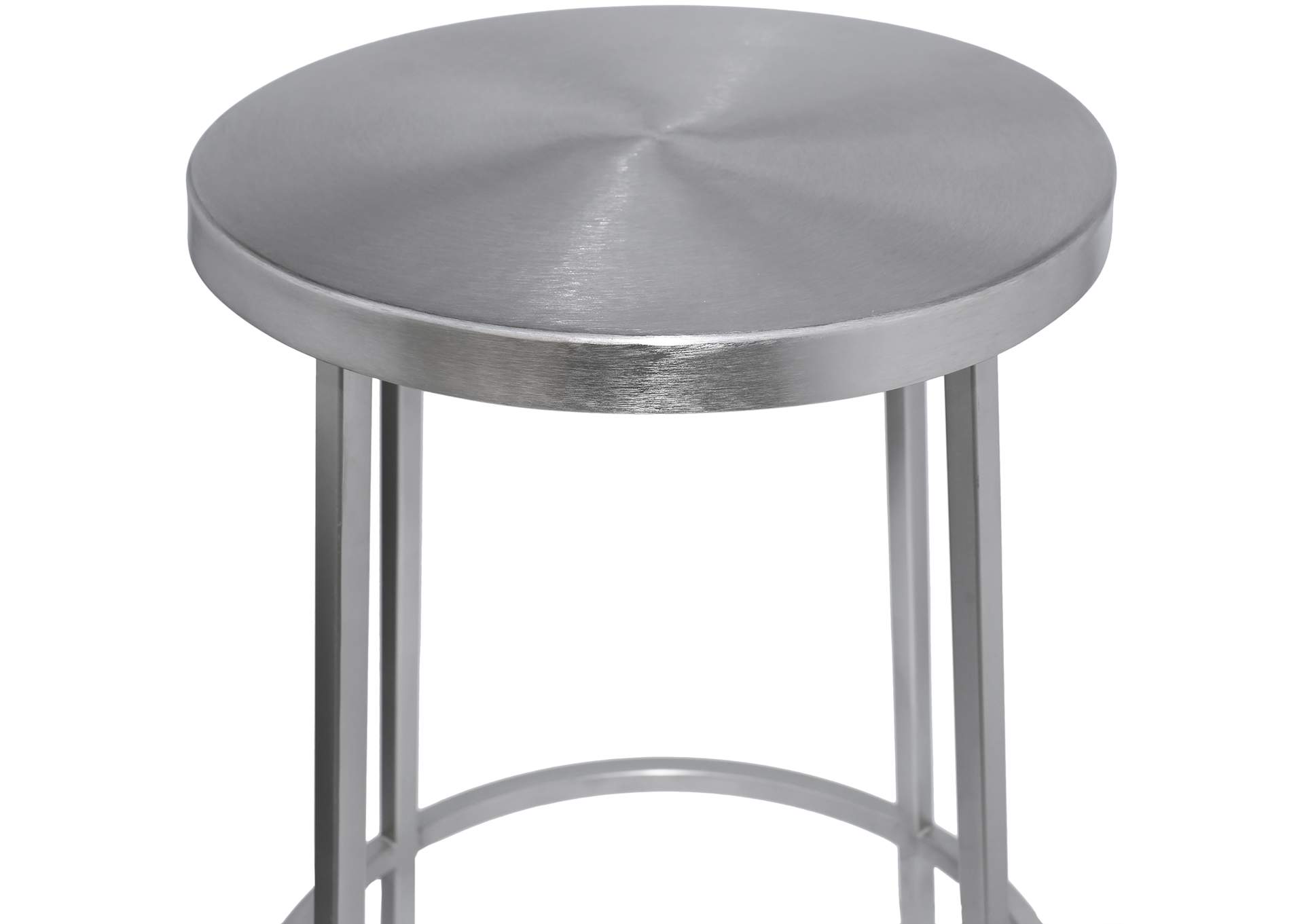 Tyson Silver Iron Counter Stool,Meridian Furniture