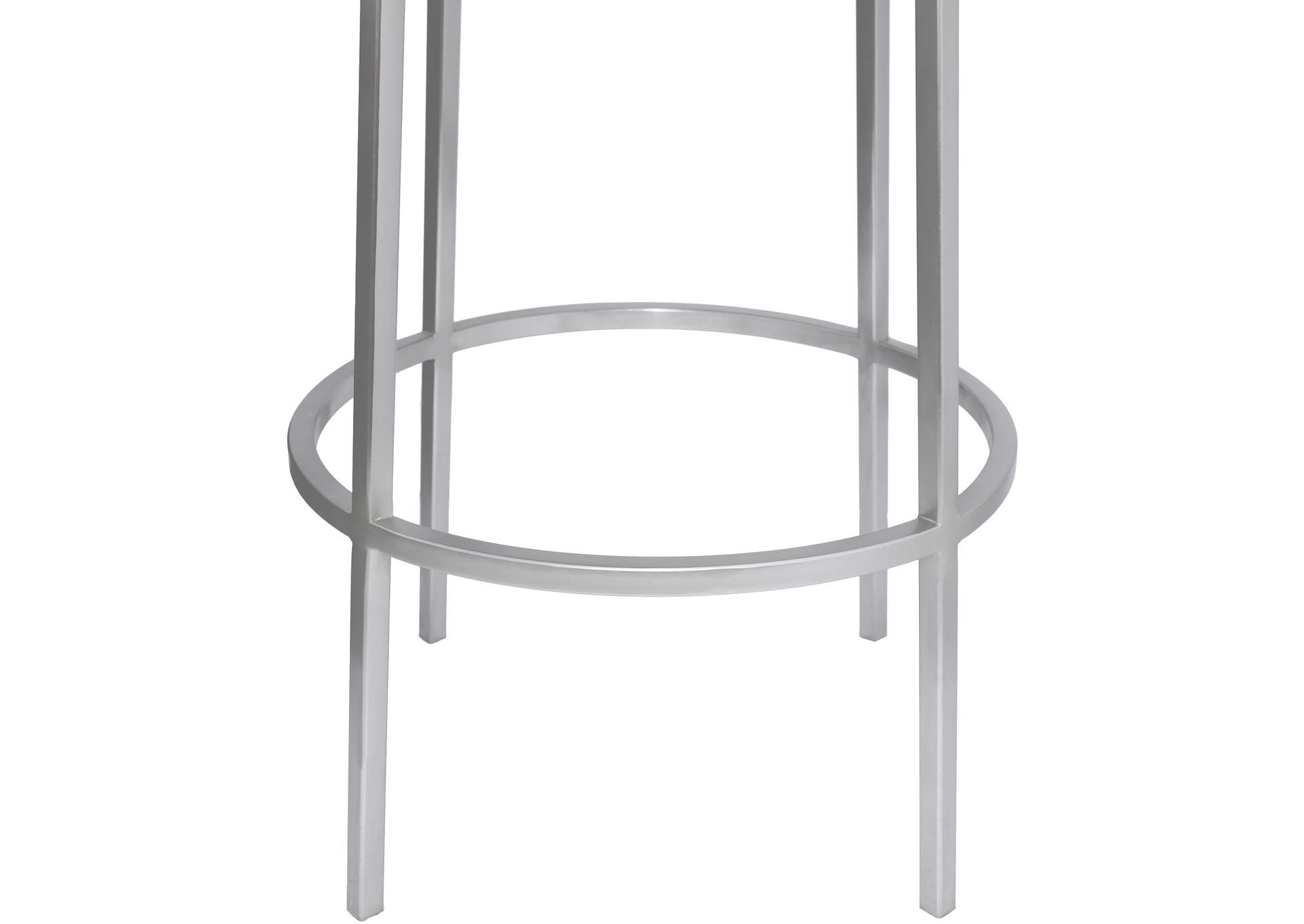 Tyson Silver Iron Counter Stool,Meridian Furniture