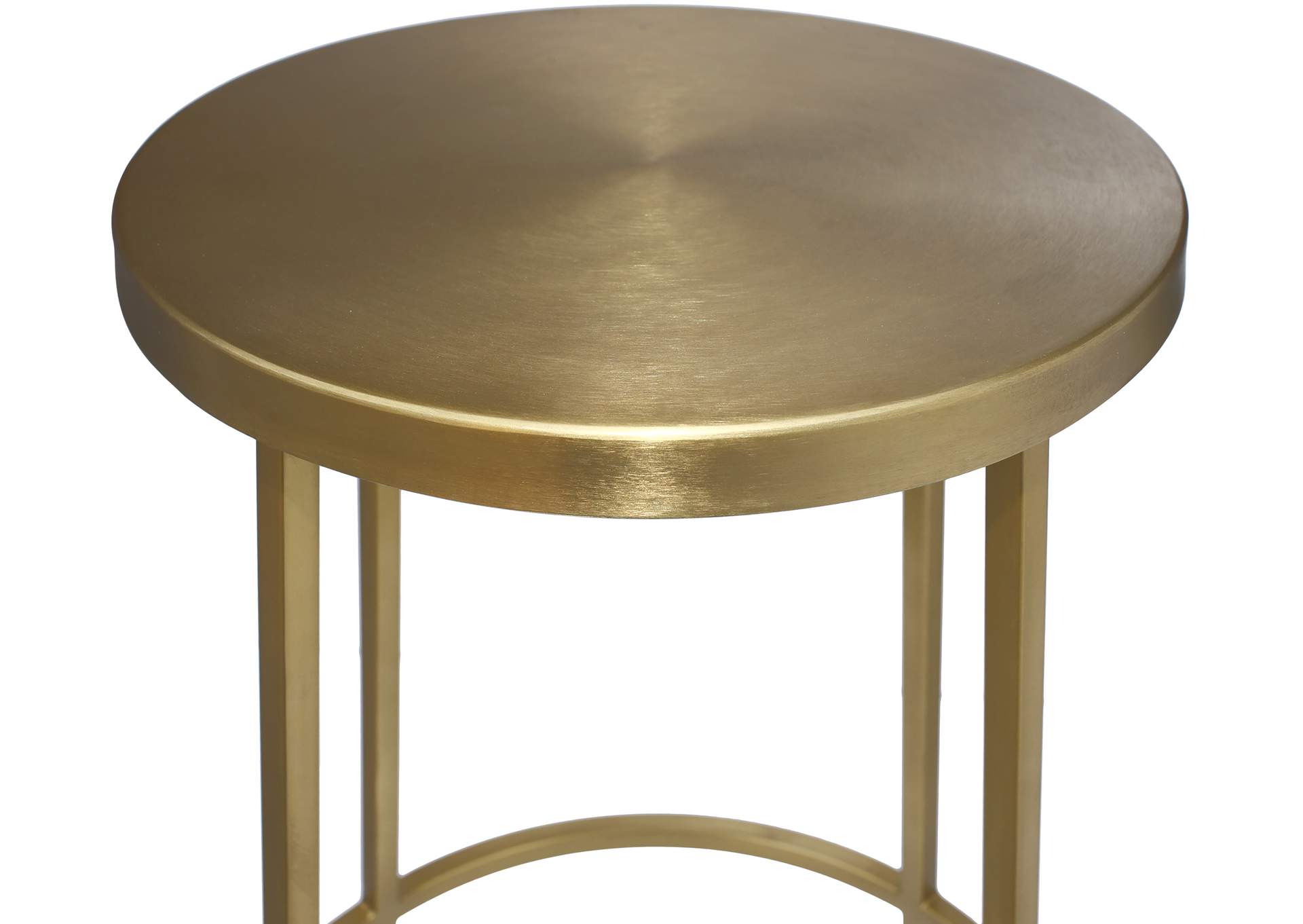 Tyson Gold Iron Bar Stool,Meridian Furniture