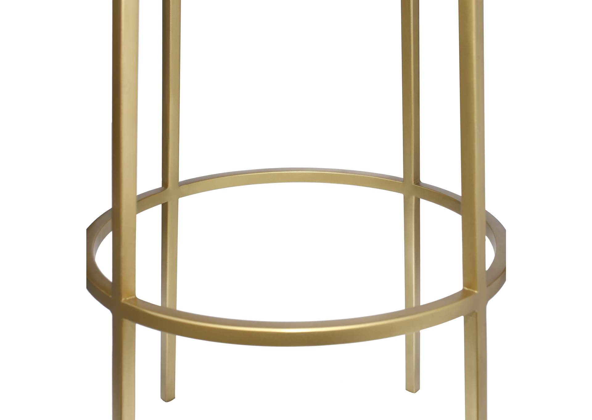 Tyson Gold Iron Bar Stool,Meridian Furniture