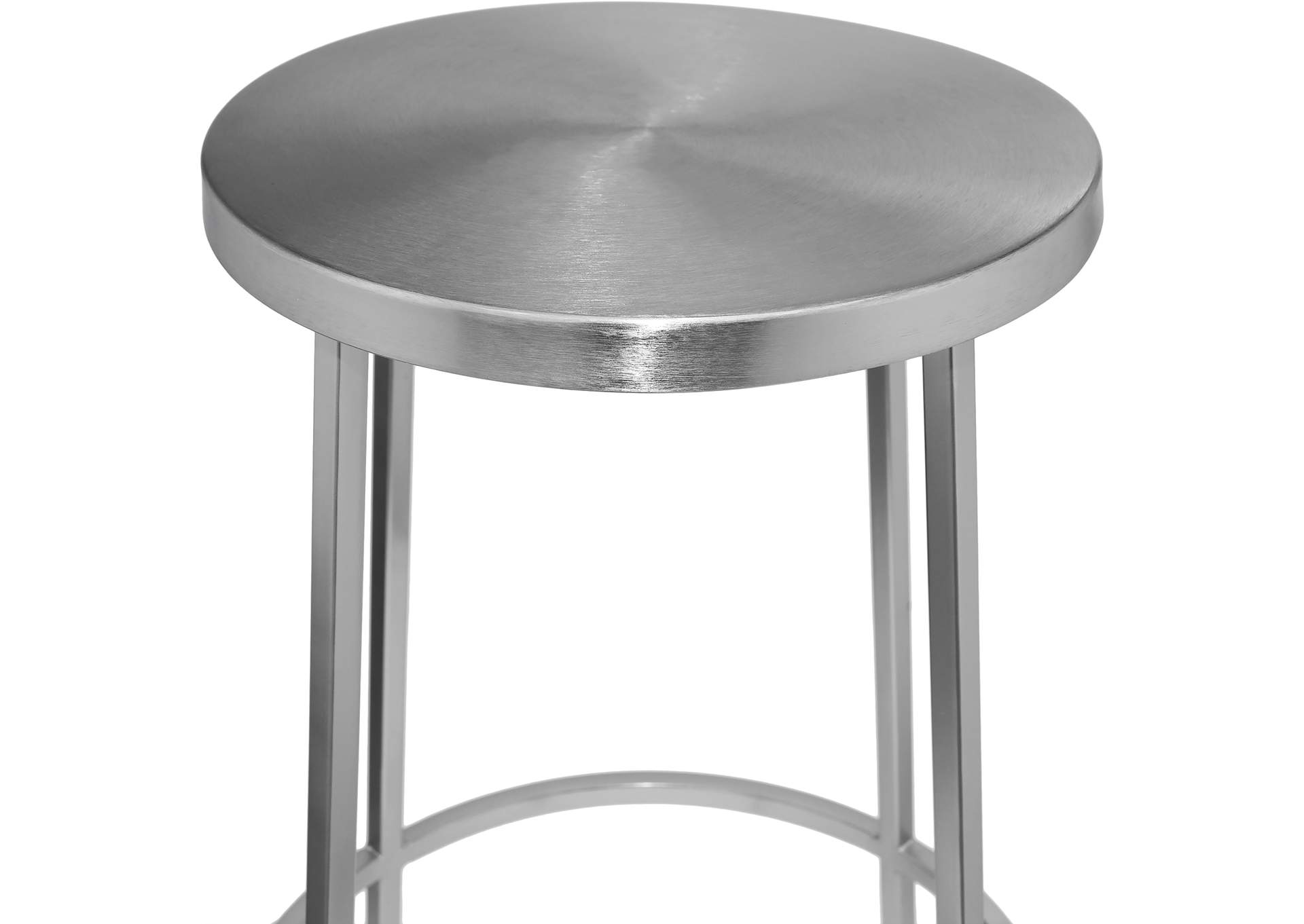 Tyson Silver Iron Bar Stool,Meridian Furniture