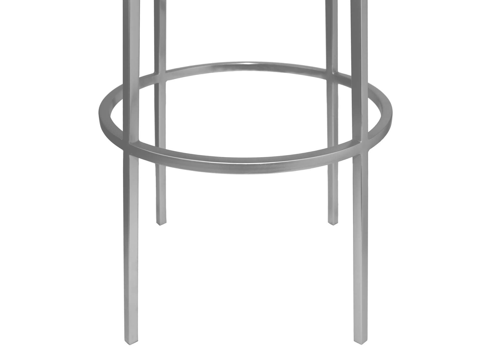 Tyson Silver Iron Bar Stool,Meridian Furniture