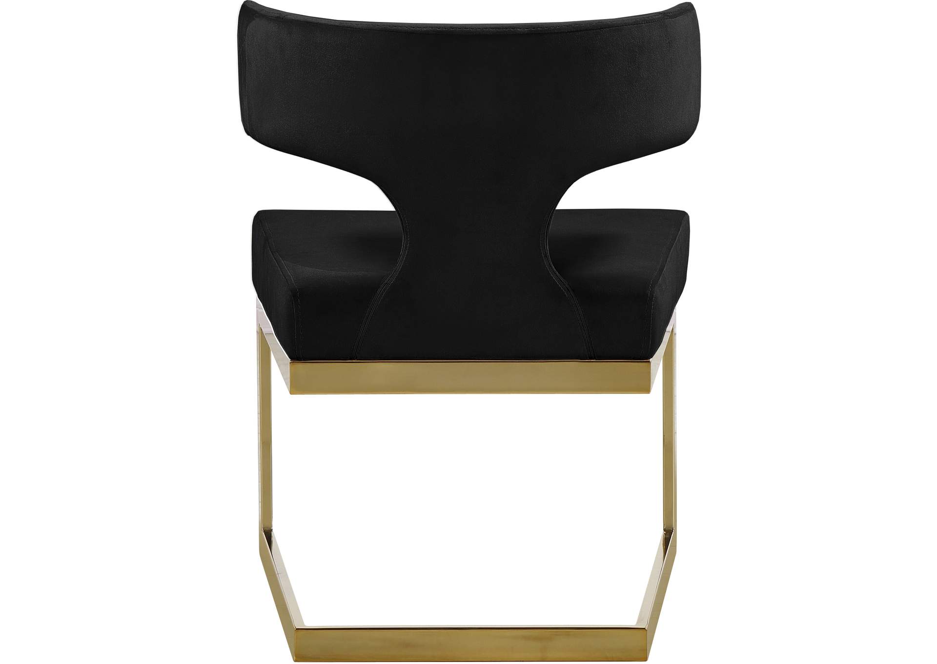 Alexandra Black Velvet Dining Chair,Meridian Furniture