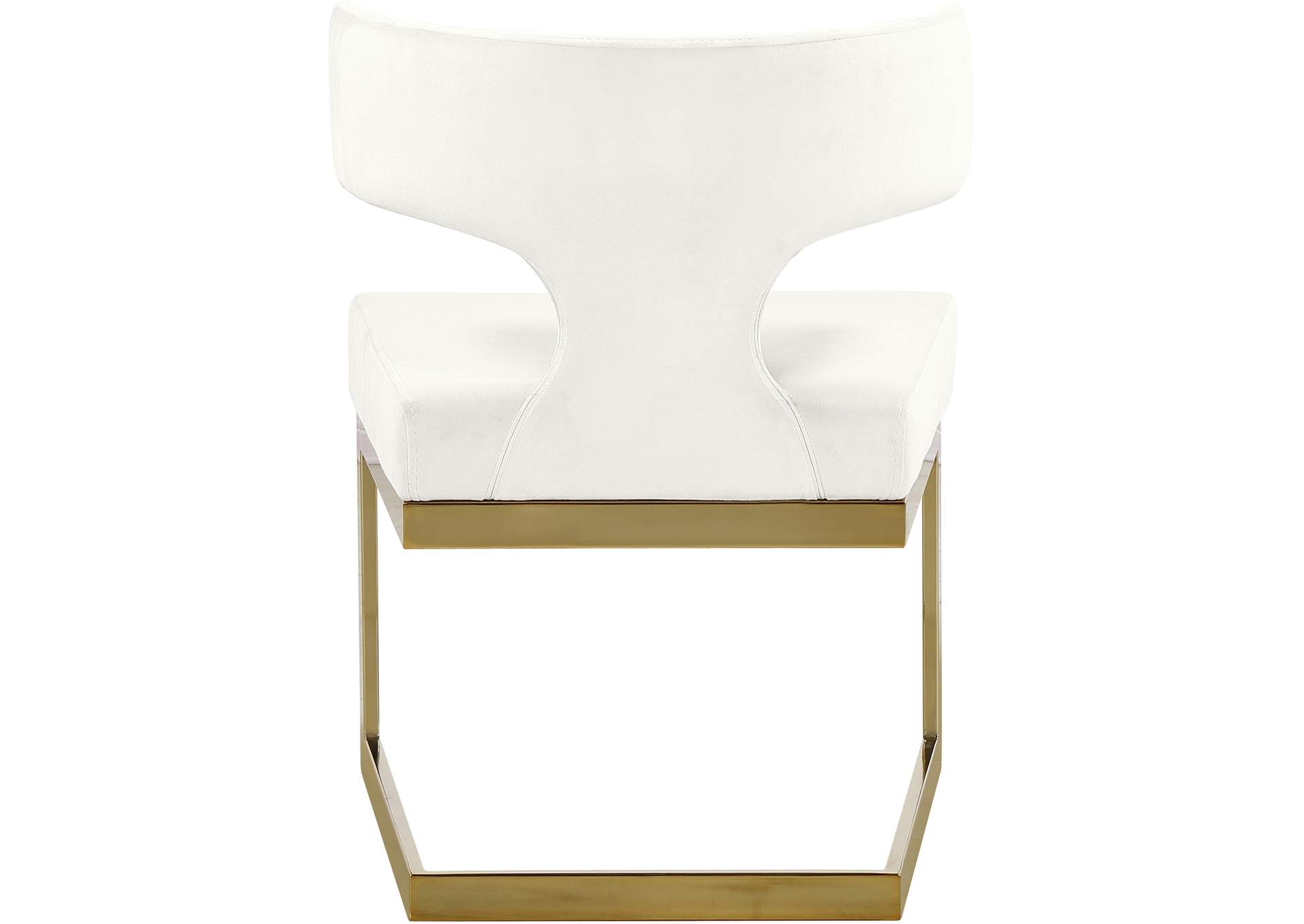 Alexandra Cream Velvet Dining Chair,Meridian Furniture