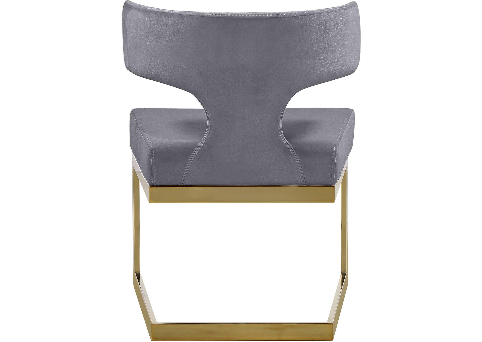 Alexandra Grey Velvet Dining Chair,Meridian Furniture