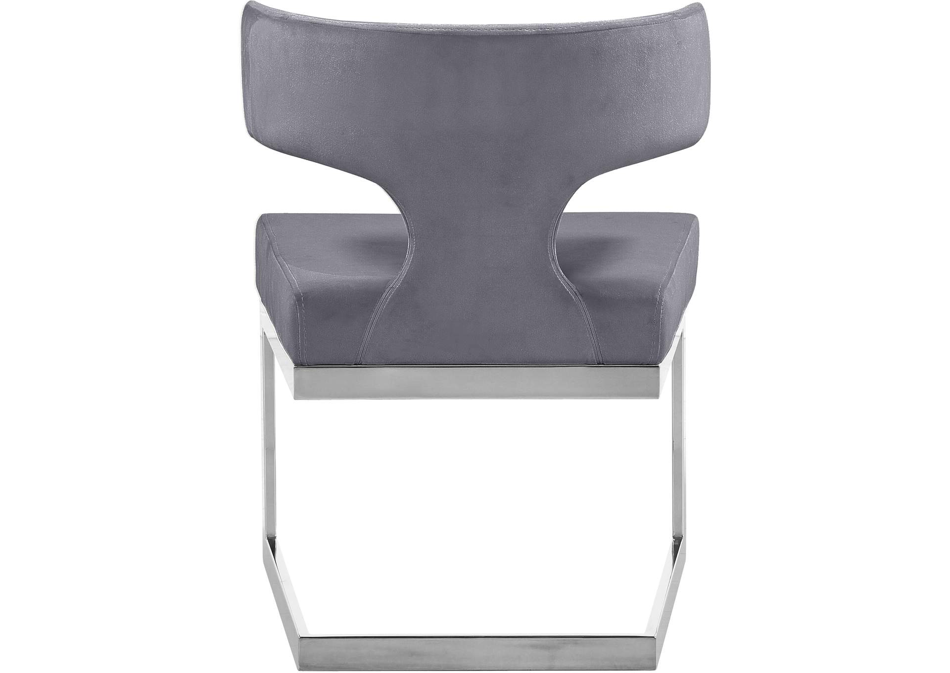 Alexandra Grey Velvet Dining Chair,Meridian Furniture