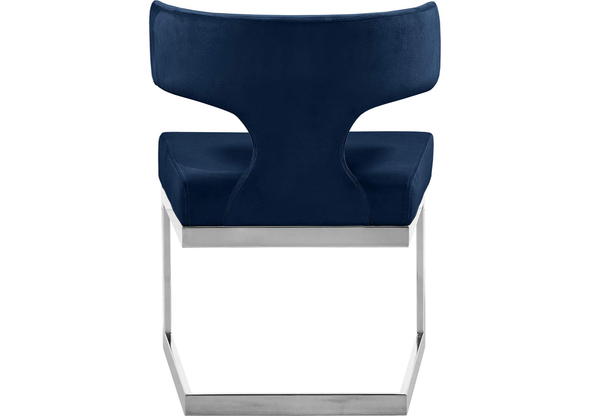 Alexandra Navy Velvet Dining Chair,Meridian Furniture