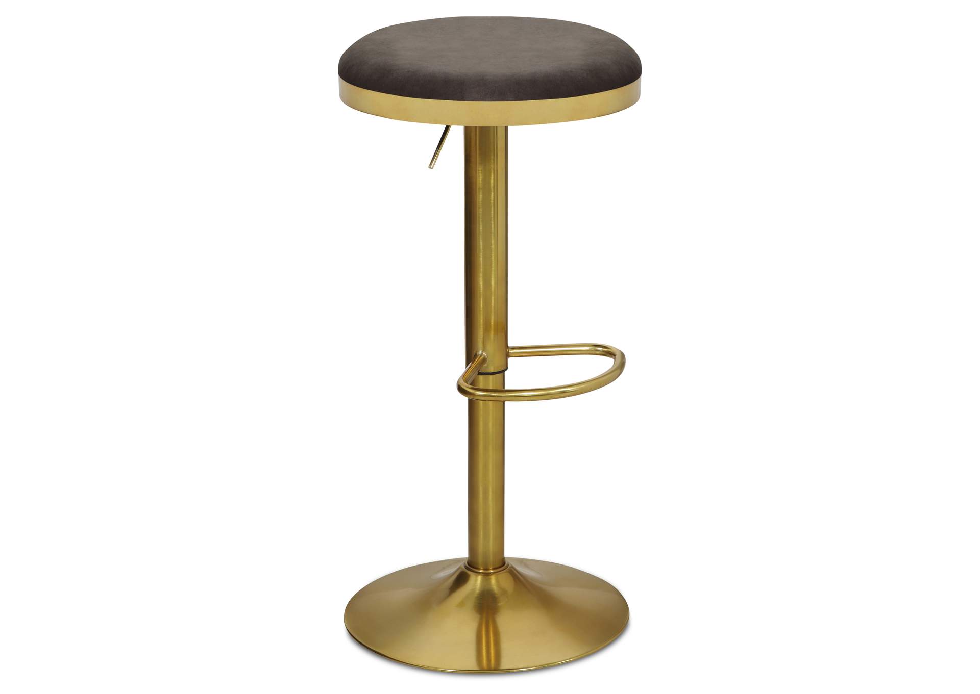 Brody Grey Velvet Adjustable Stool,Meridian Furniture