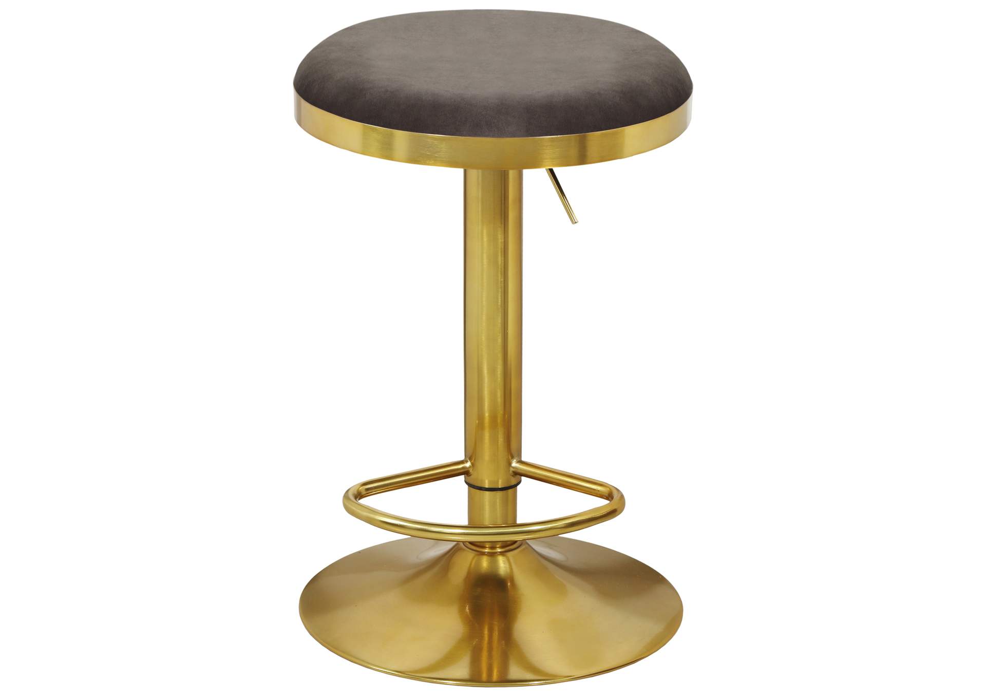 Brody Grey Velvet Adjustable Stool,Meridian Furniture