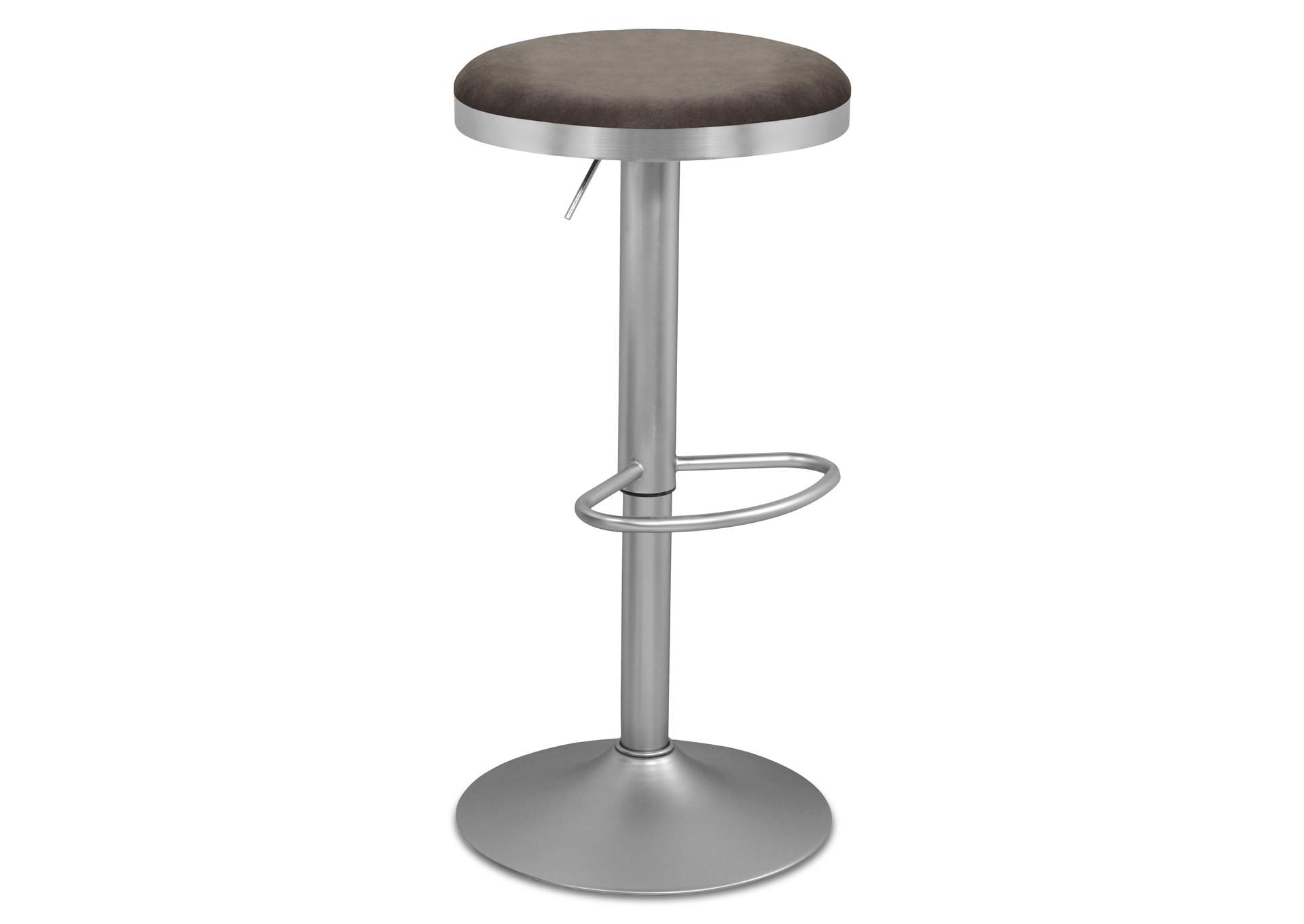 Brody Grey Velvet Adjustable Stool,Meridian Furniture