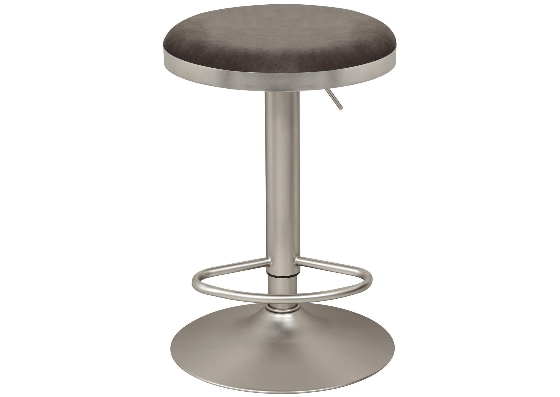 Brody Grey Velvet Adjustable Stool,Meridian Furniture