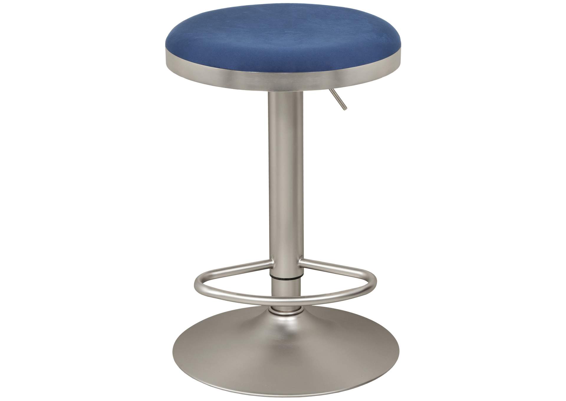 Brody Navy Velvet Adjustable Stool,Meridian Furniture