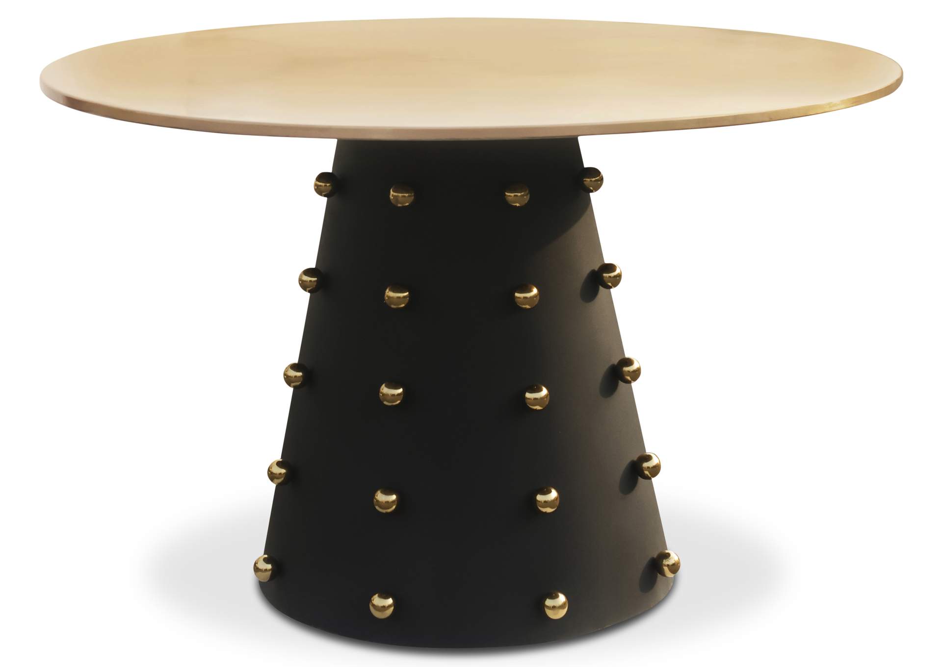 Raven Black - Gold Dining Table,Meridian Furniture