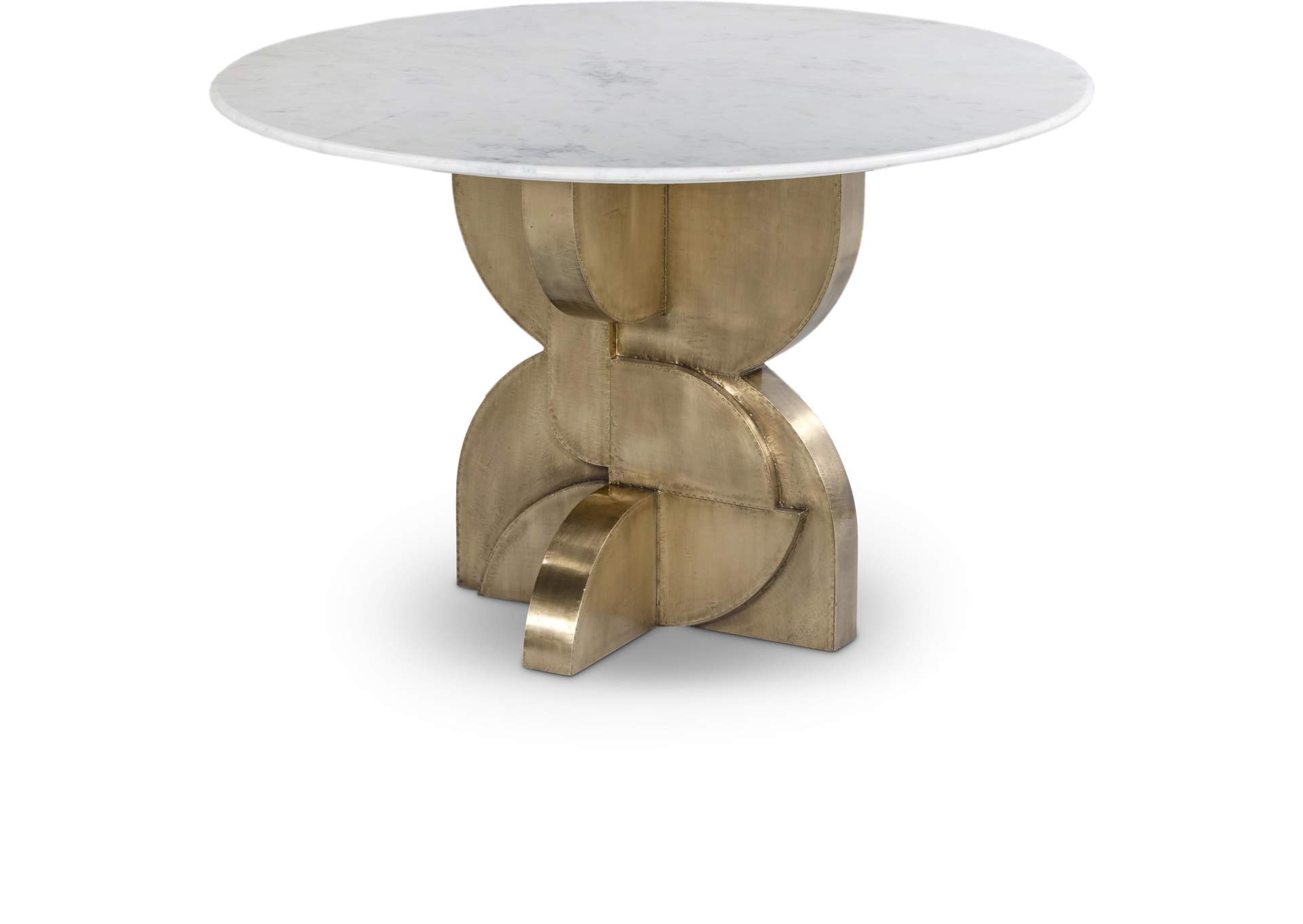 Alden White Dining Table,Meridian Furniture