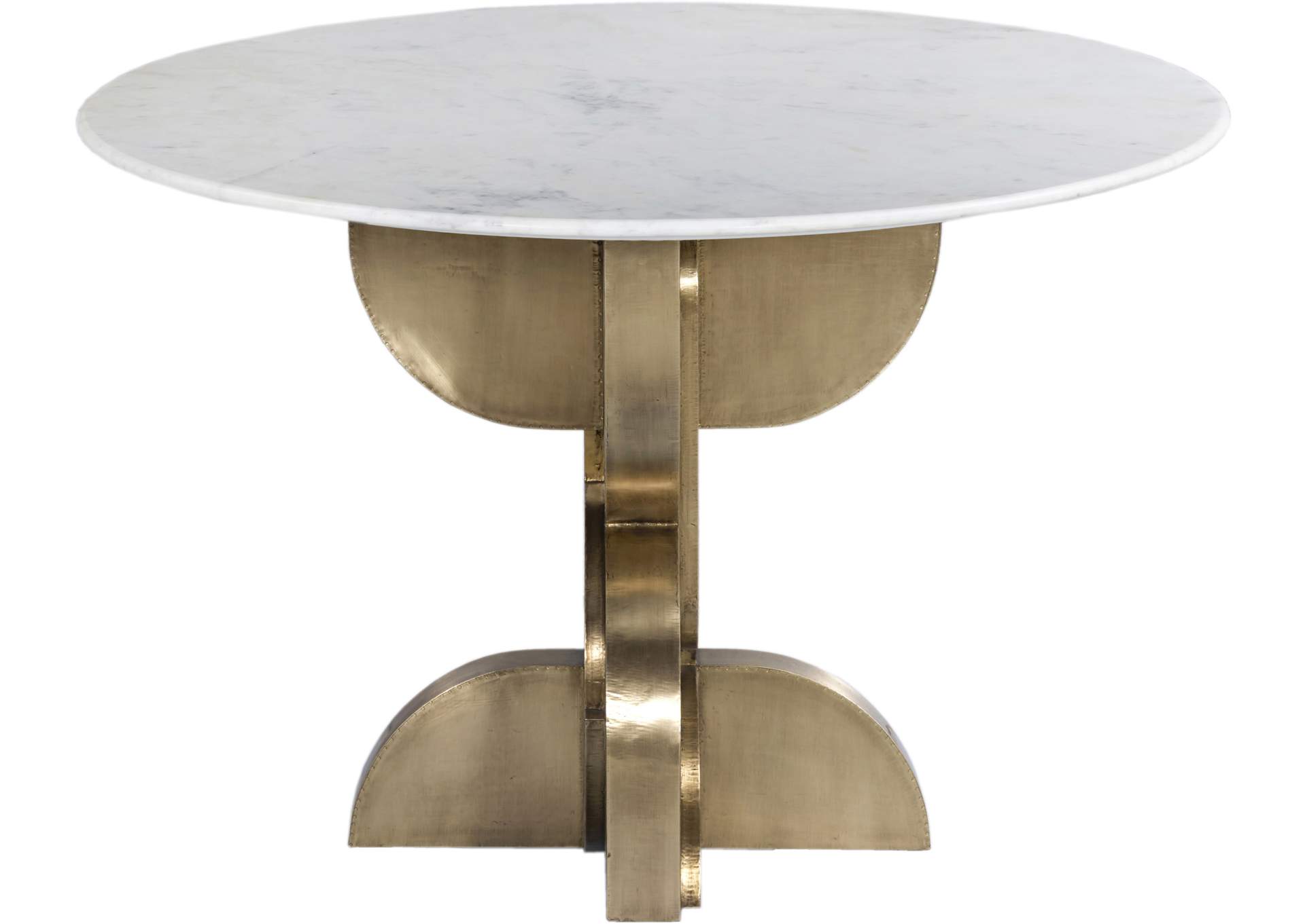 Alden White Dining Table,Meridian Furniture