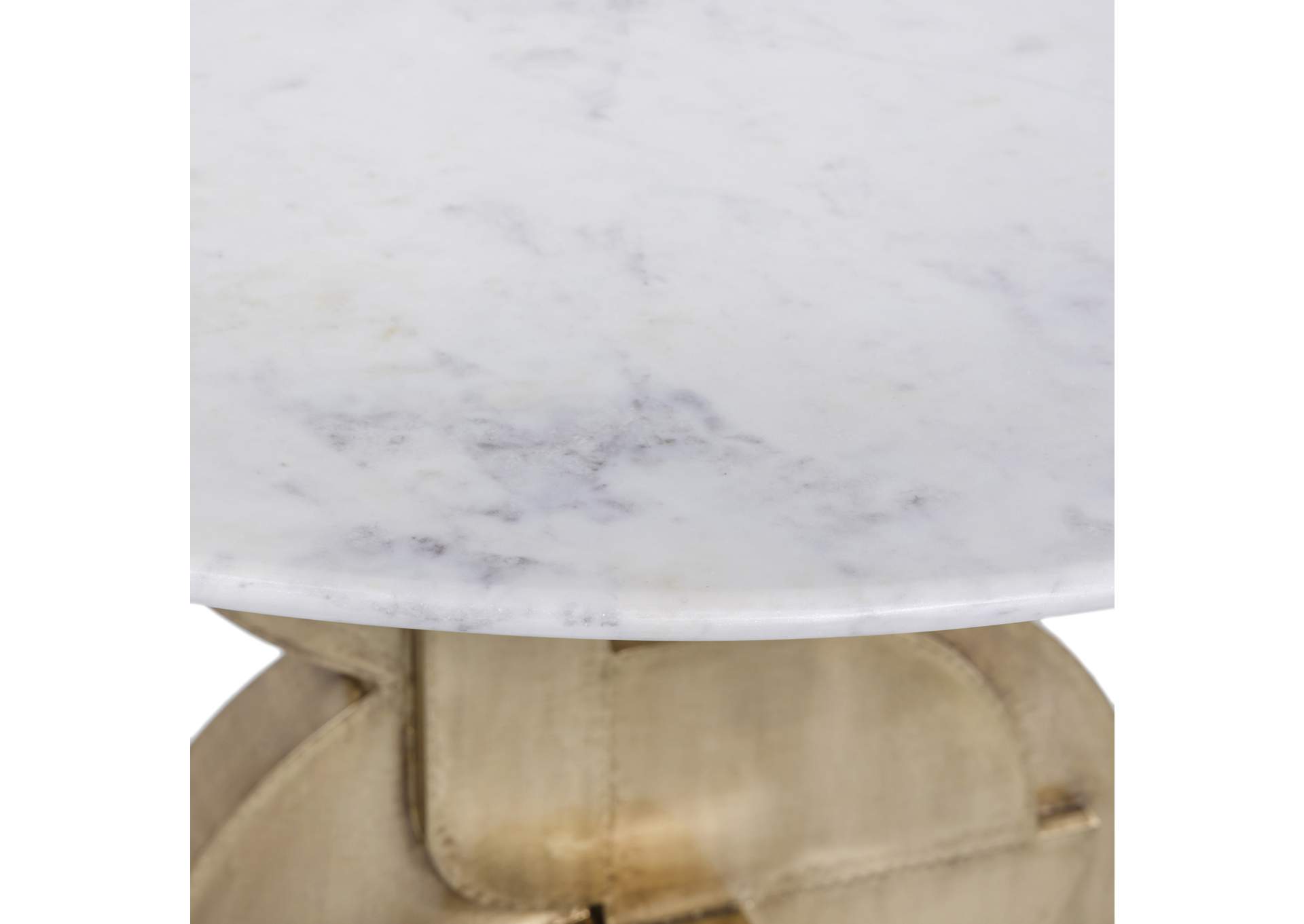 Alden White Dining Table,Meridian Furniture
