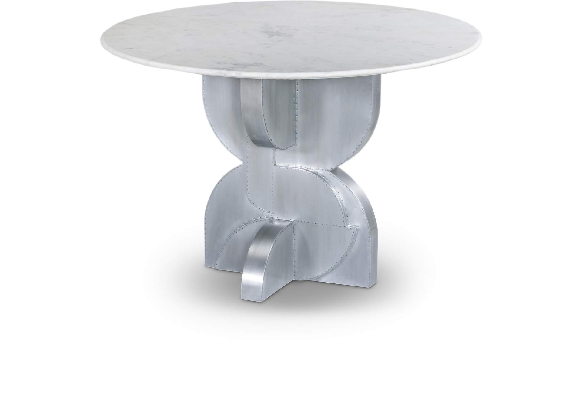 Alden White Dining Table,Meridian Furniture