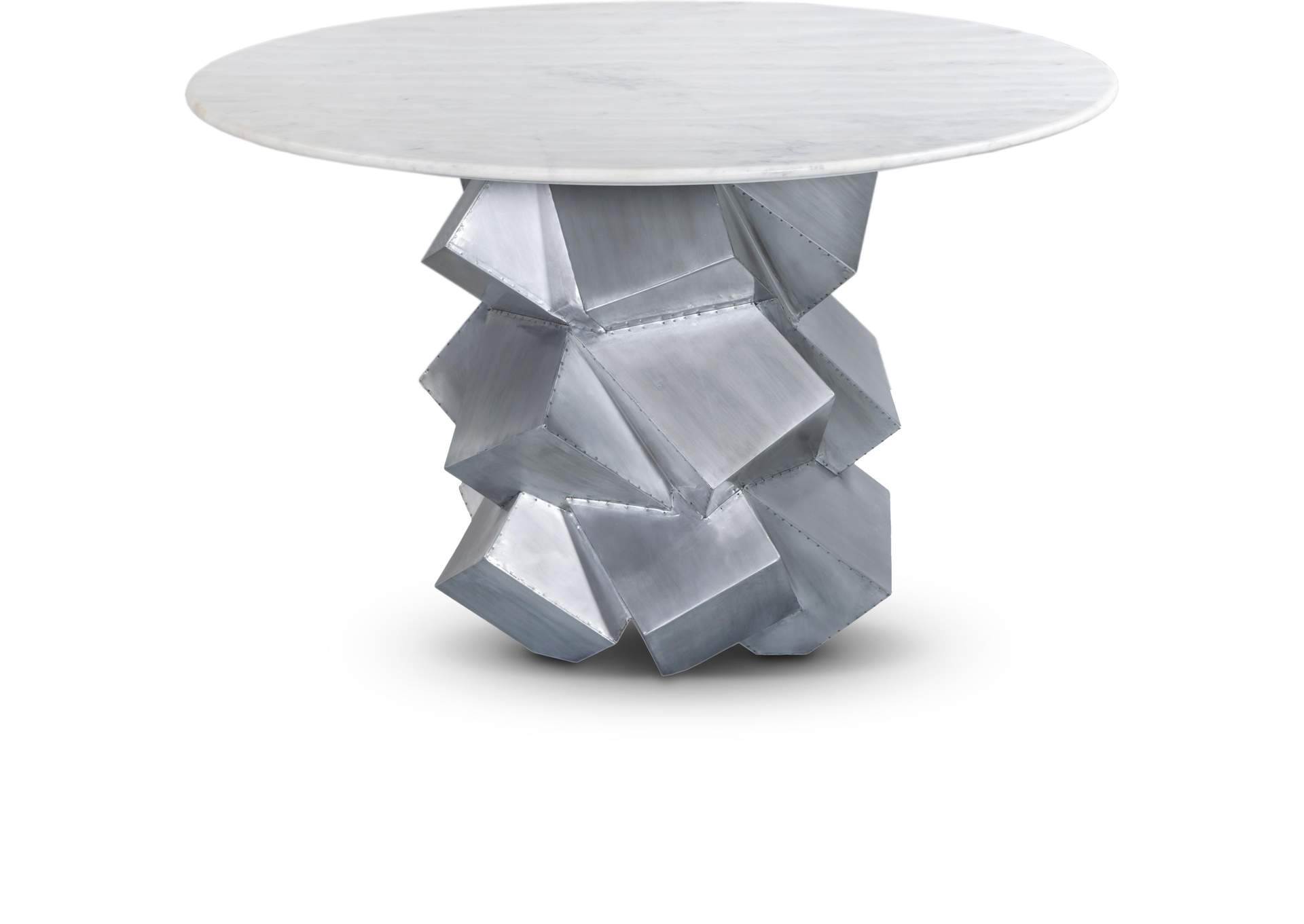 Walker White Dining Table,Meridian Furniture