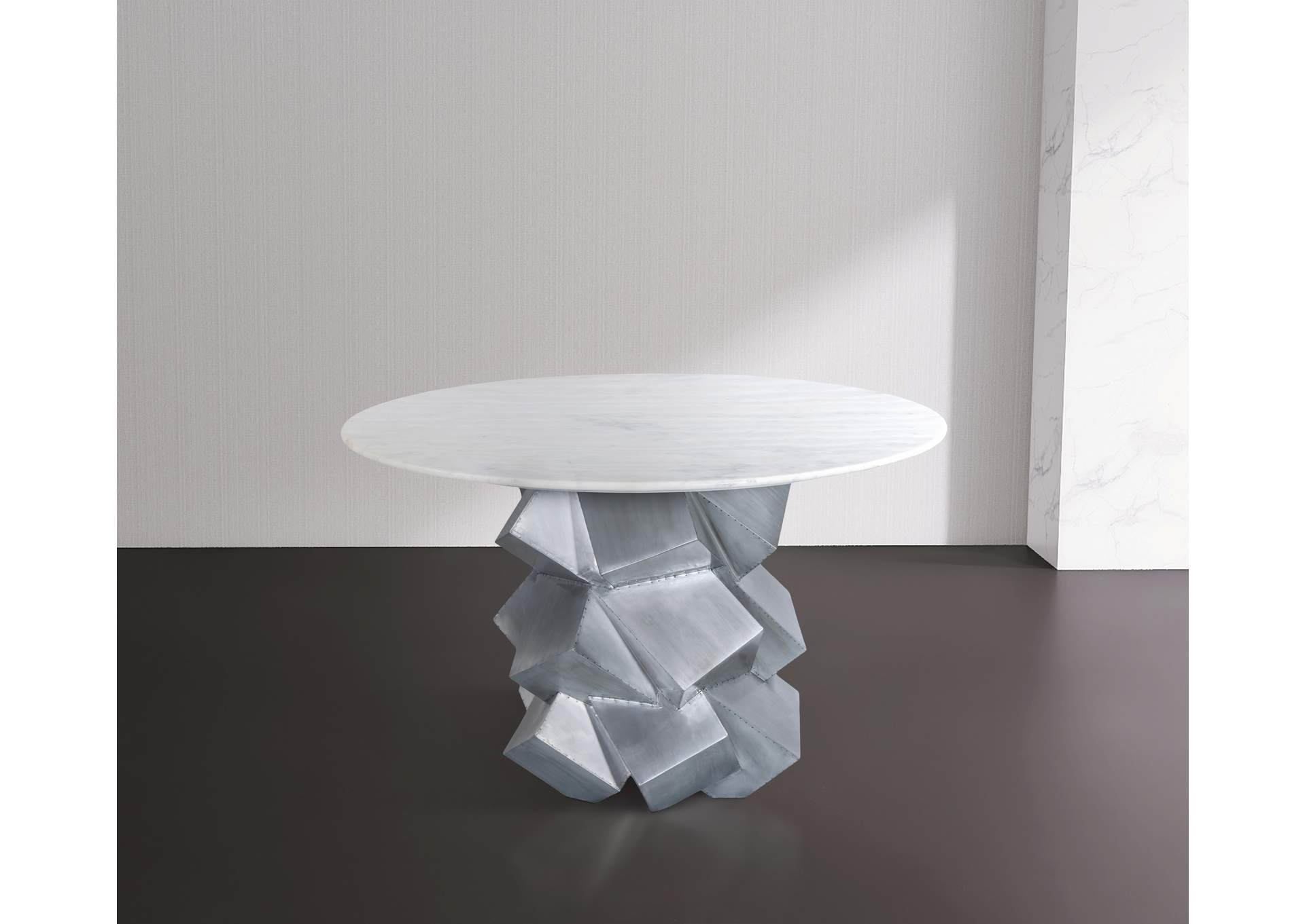 Walker White Dining Table,Meridian Furniture