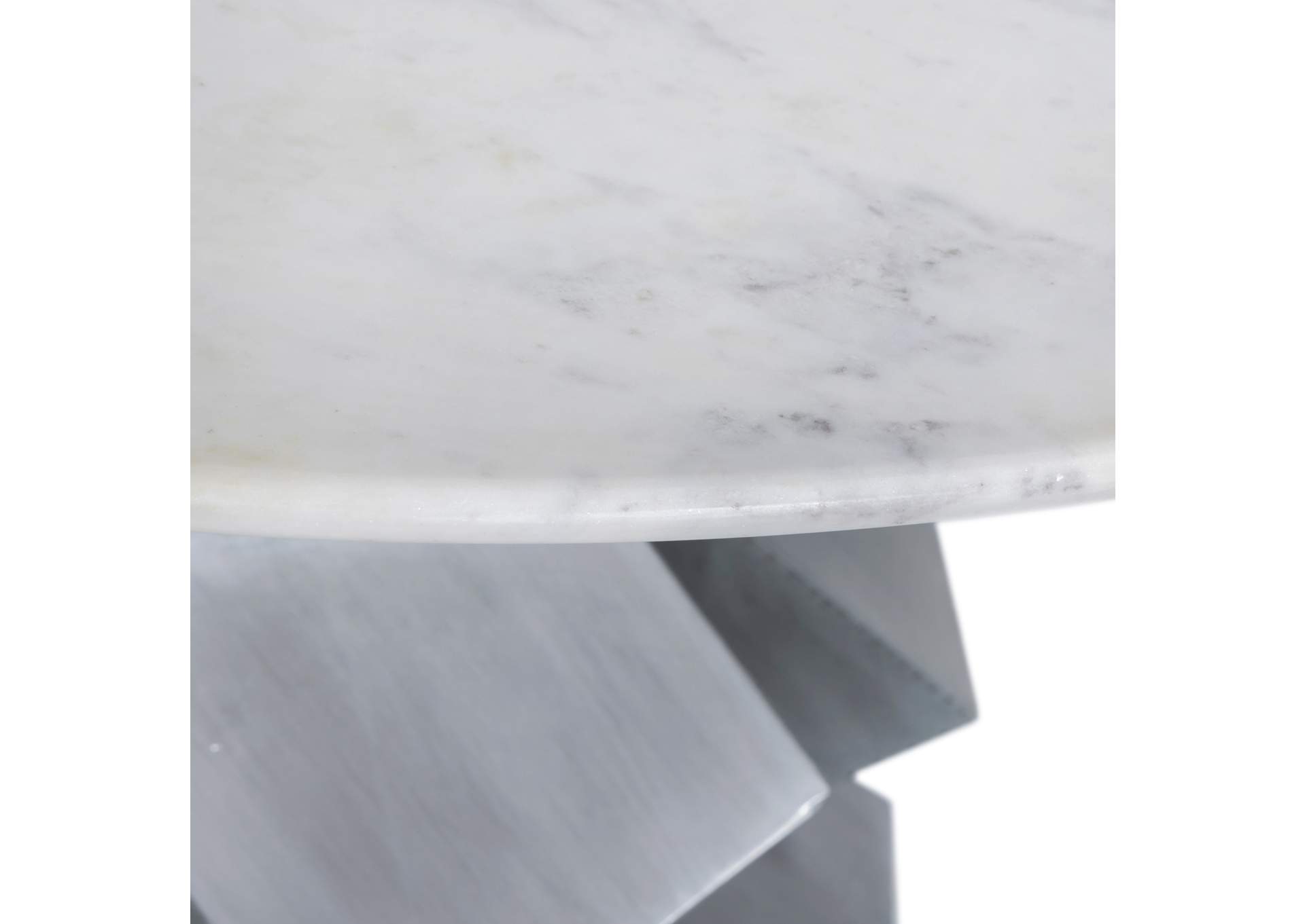 Walker White Dining Table,Meridian Furniture