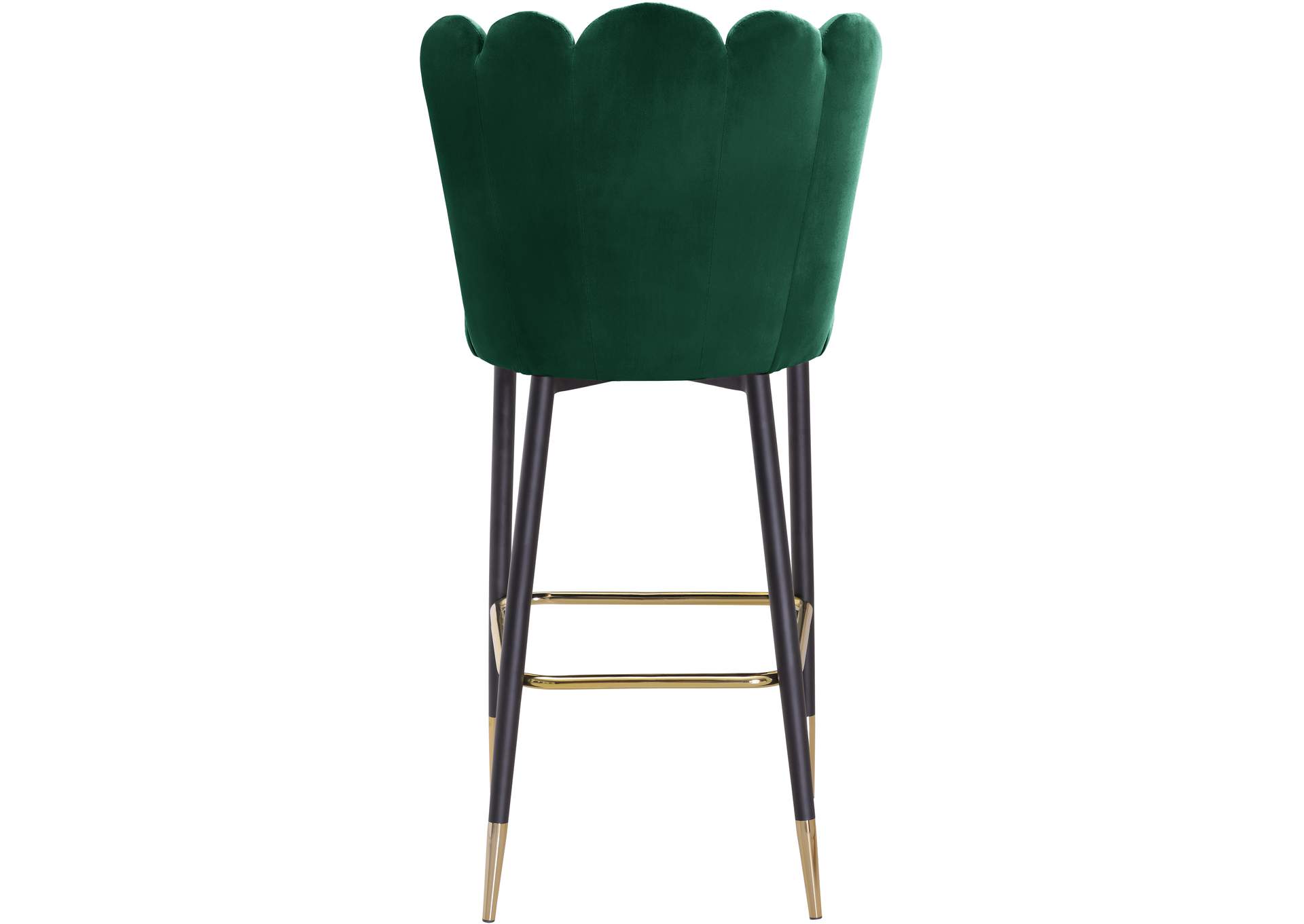 Lily Green Velvet Stool Set of 2,Meridian Furniture