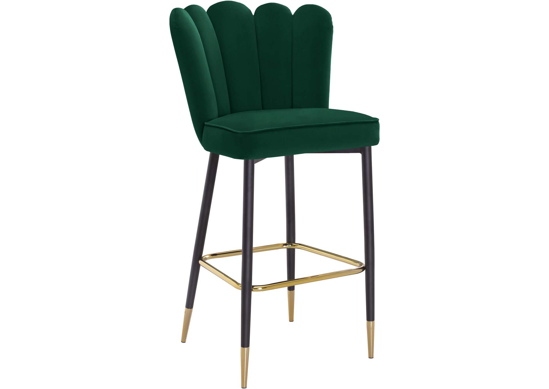 Lily Green Velvet Stool Set of 2,Meridian Furniture