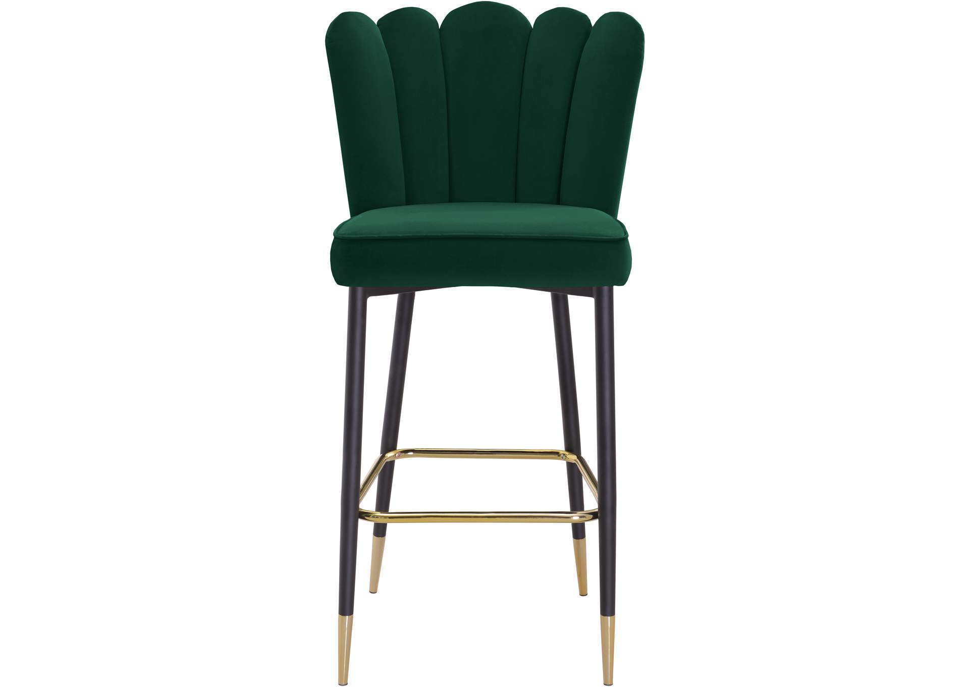 Lily Green Velvet Stool Set of 2,Meridian Furniture