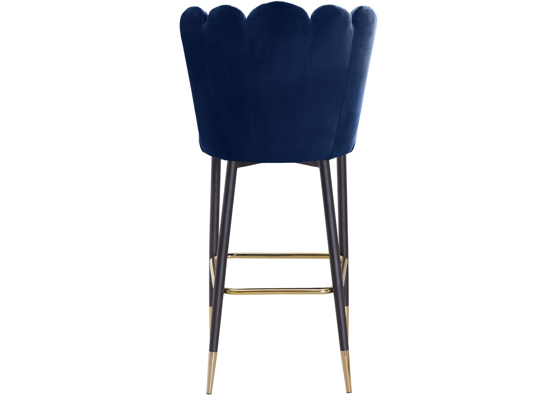 Lily Navy Velvet Stool Set of 2,Meridian Furniture