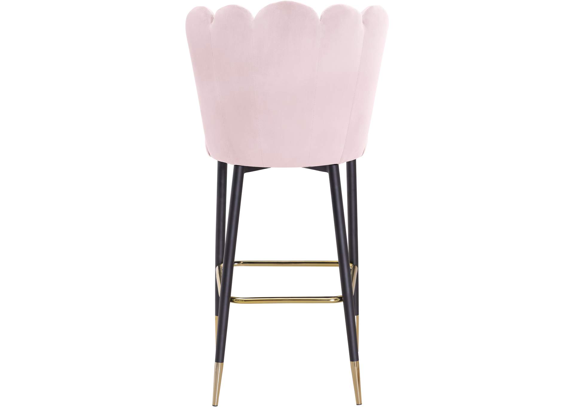 Lily Pink Velvet Stool Set of 2,Meridian Furniture