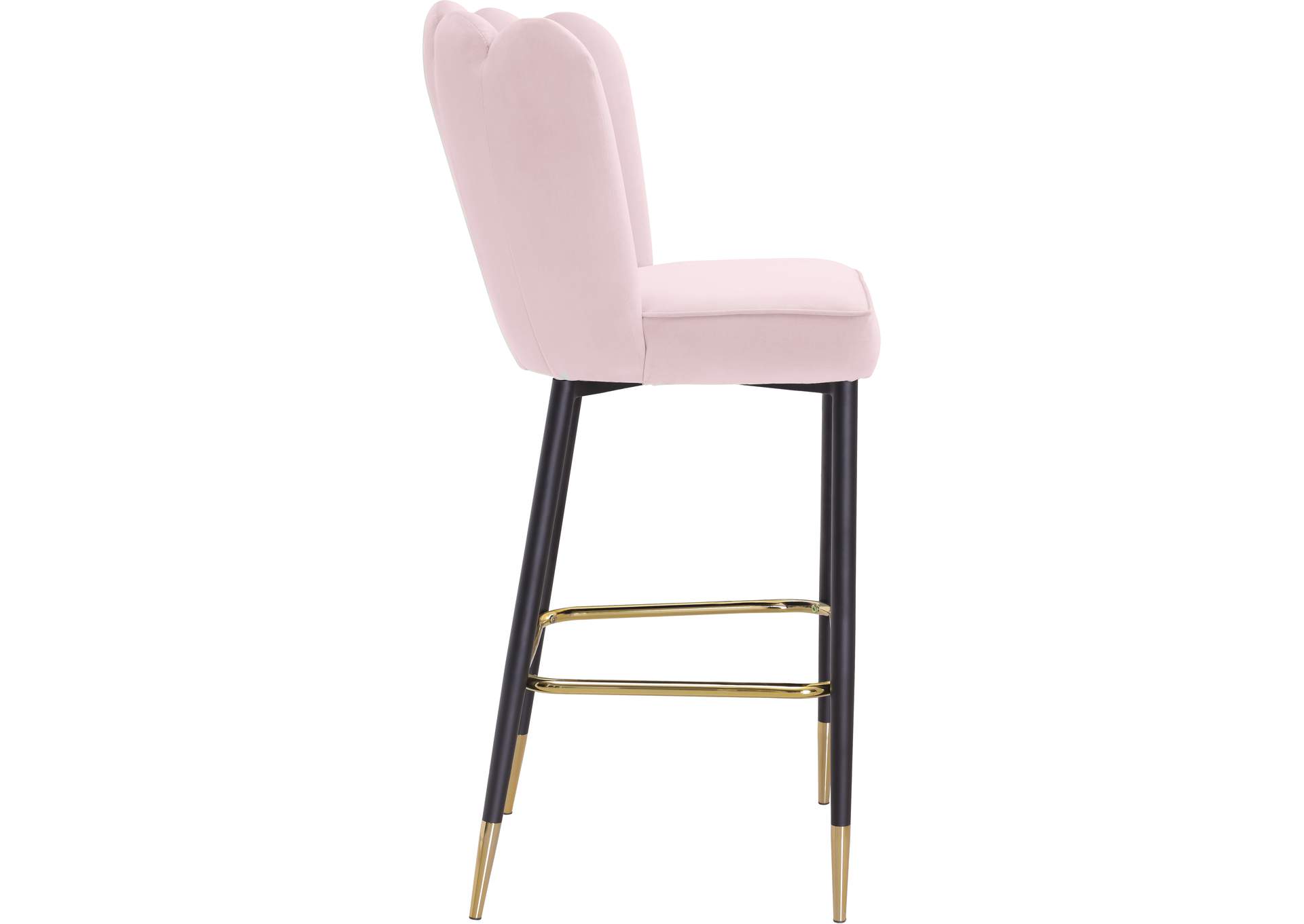 Lily Pink Velvet Stool Set of 2,Meridian Furniture