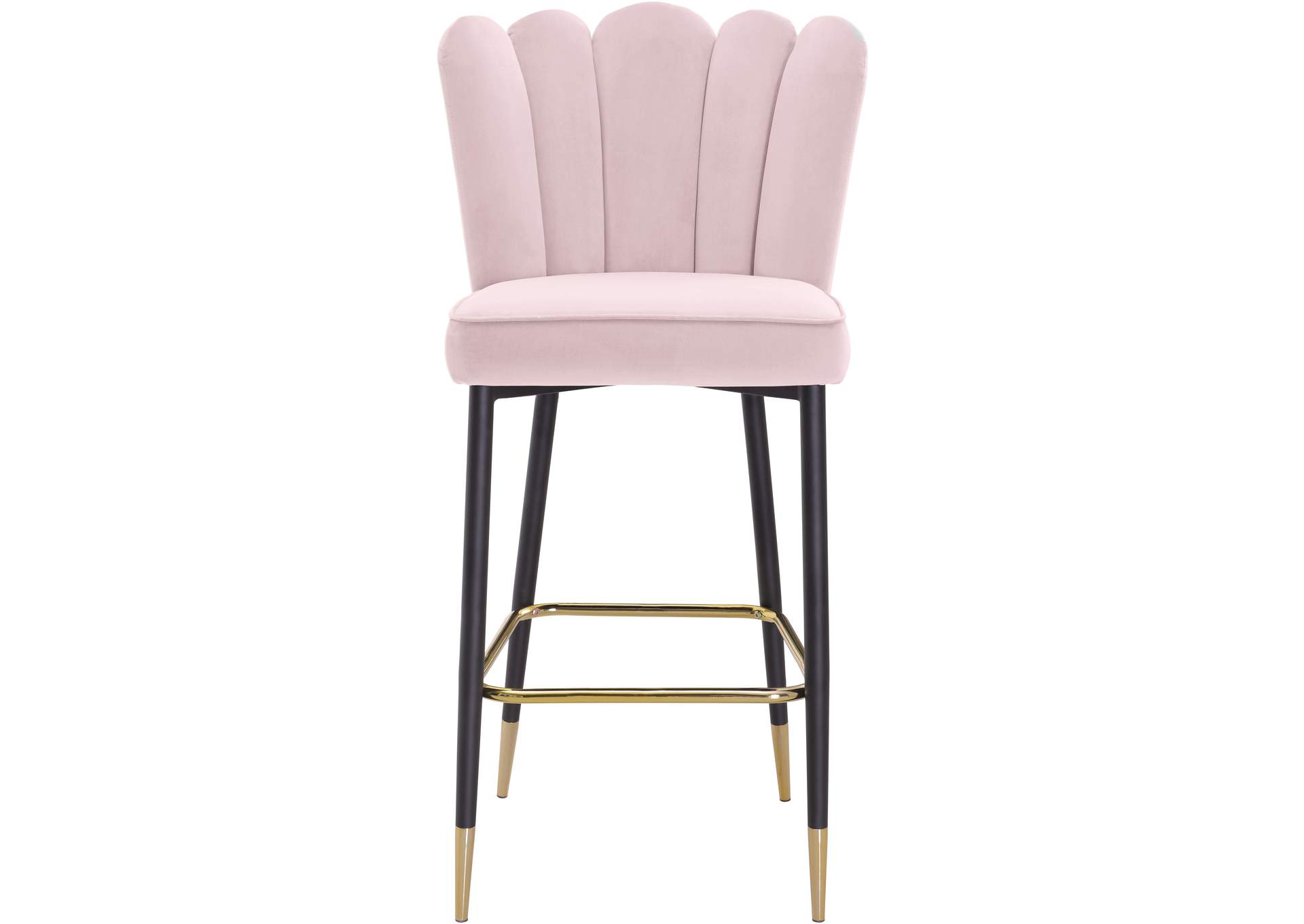 Lily Pink Velvet Stool Set of 2,Meridian Furniture