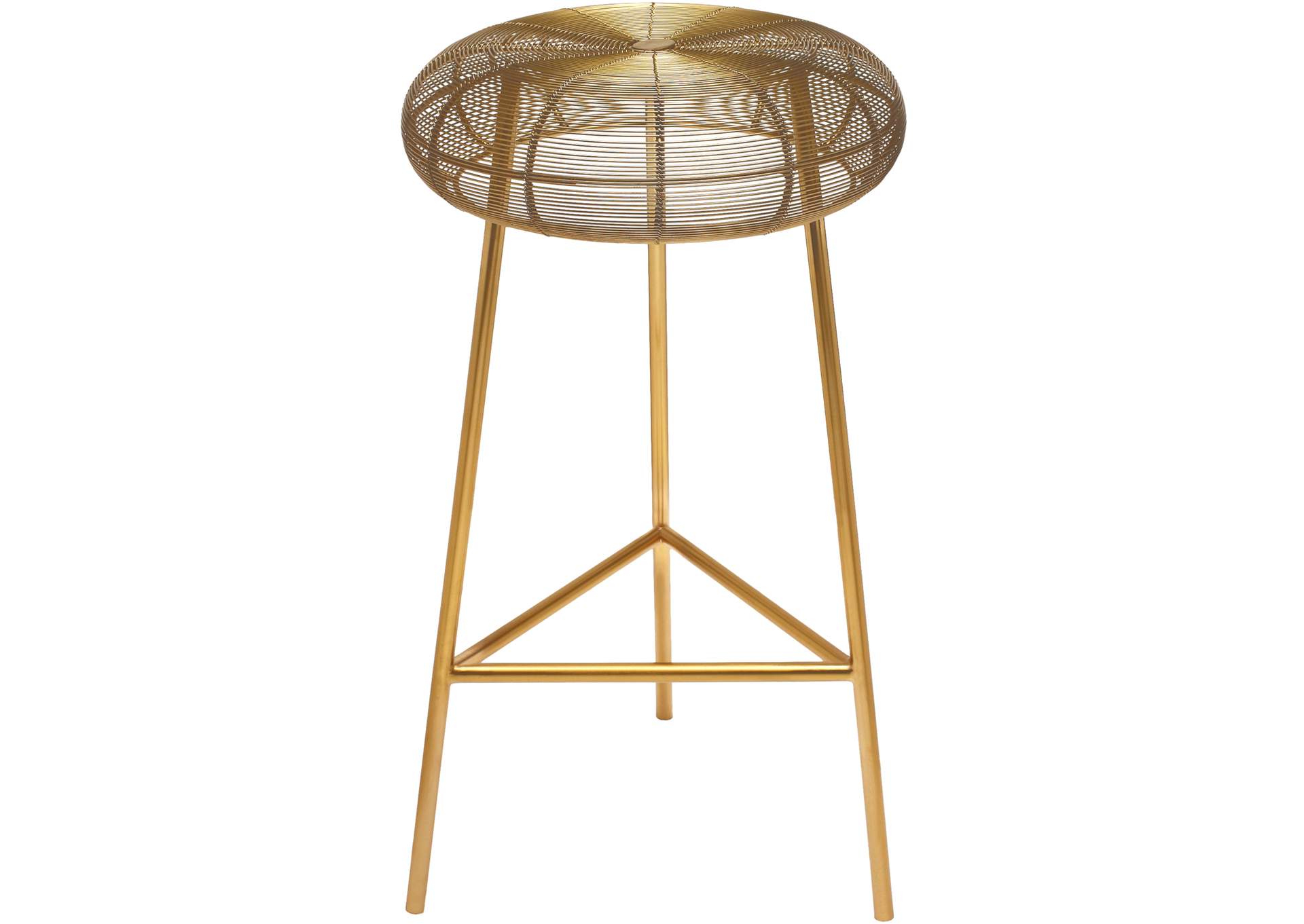 Tuscany Gold Metal Counter Stool,Meridian Furniture