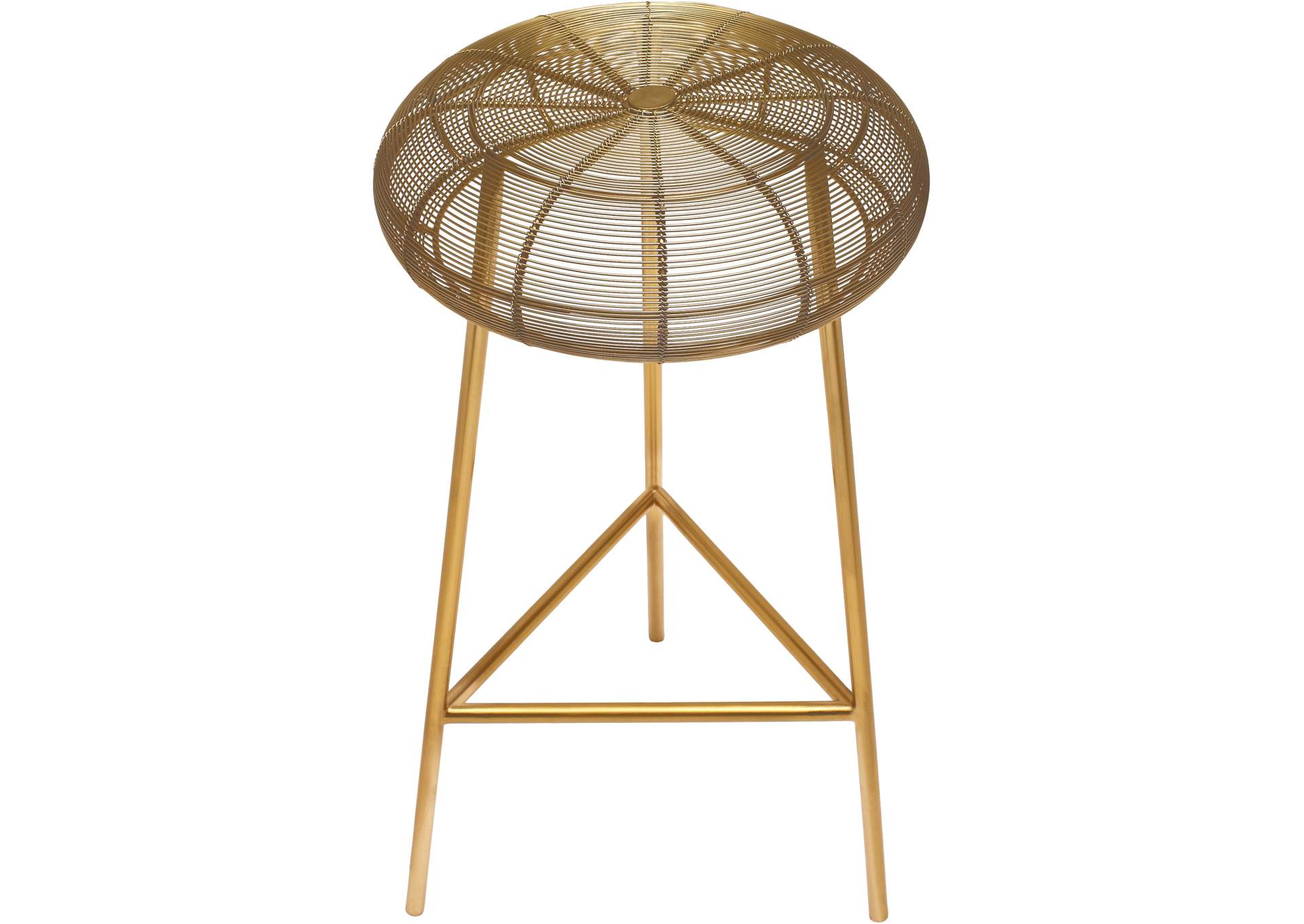 Tuscany Gold Metal Counter Stool,Meridian Furniture