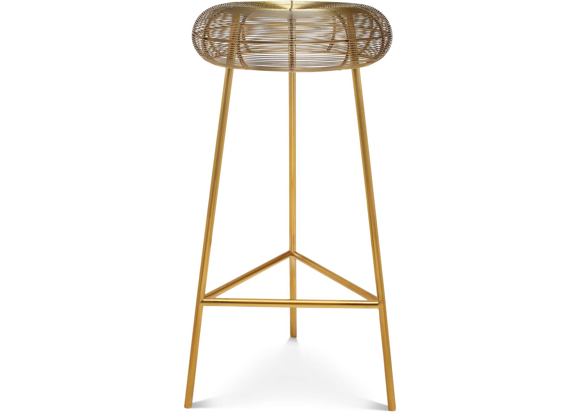 Tuscany Gold Metal Bar Stool,Meridian Furniture