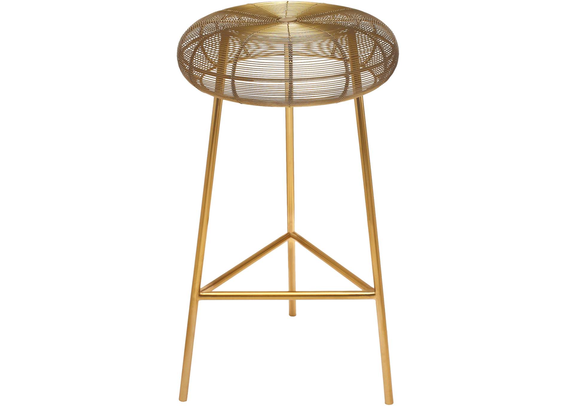 Tuscany Gold Metal Bar Stool,Meridian Furniture