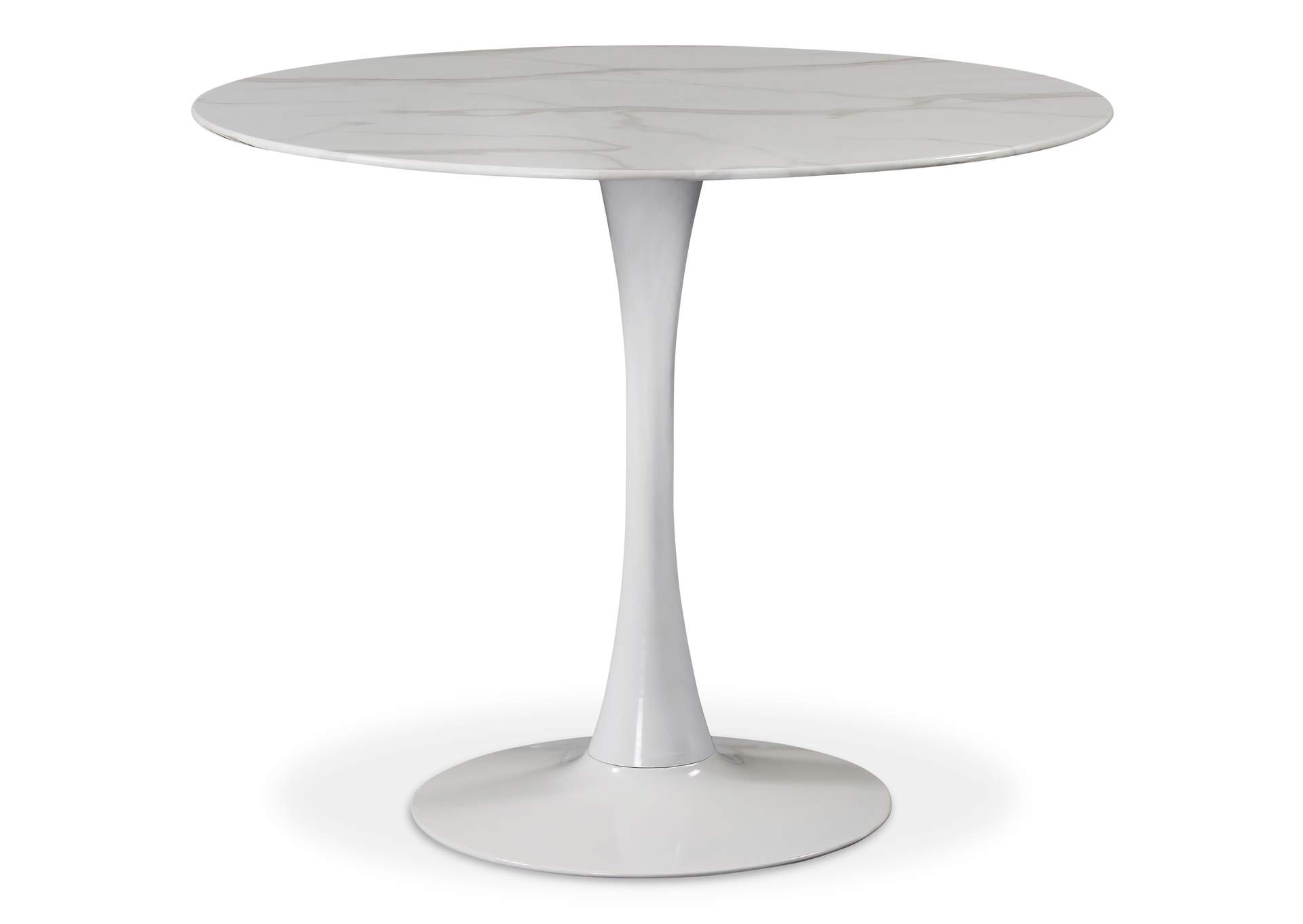 Tulip White Dining Table (3 Boxes),Meridian Furniture