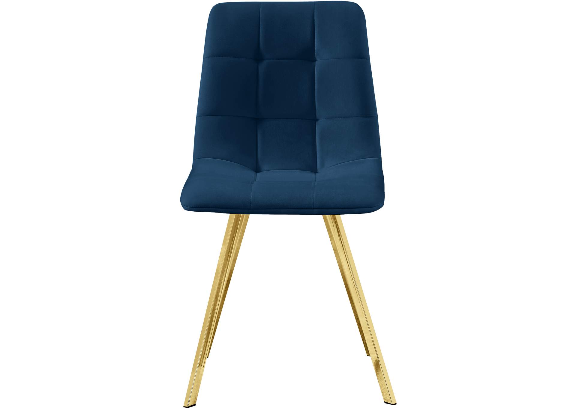 Annie Navy Velvet Dining Chair Set of 2,Meridian Furniture