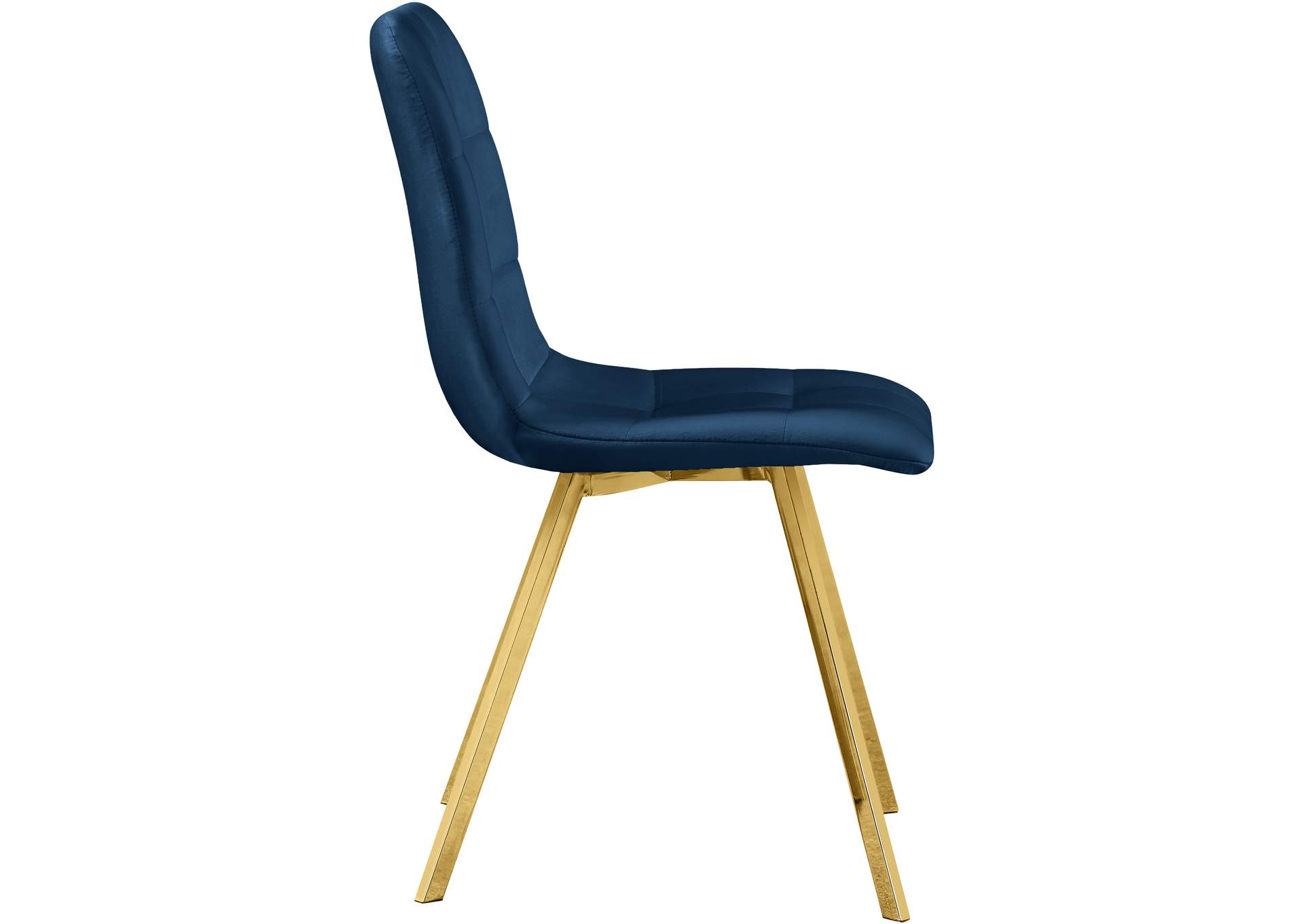 Annie Navy Velvet Dining Chair Set of 2,Meridian Furniture