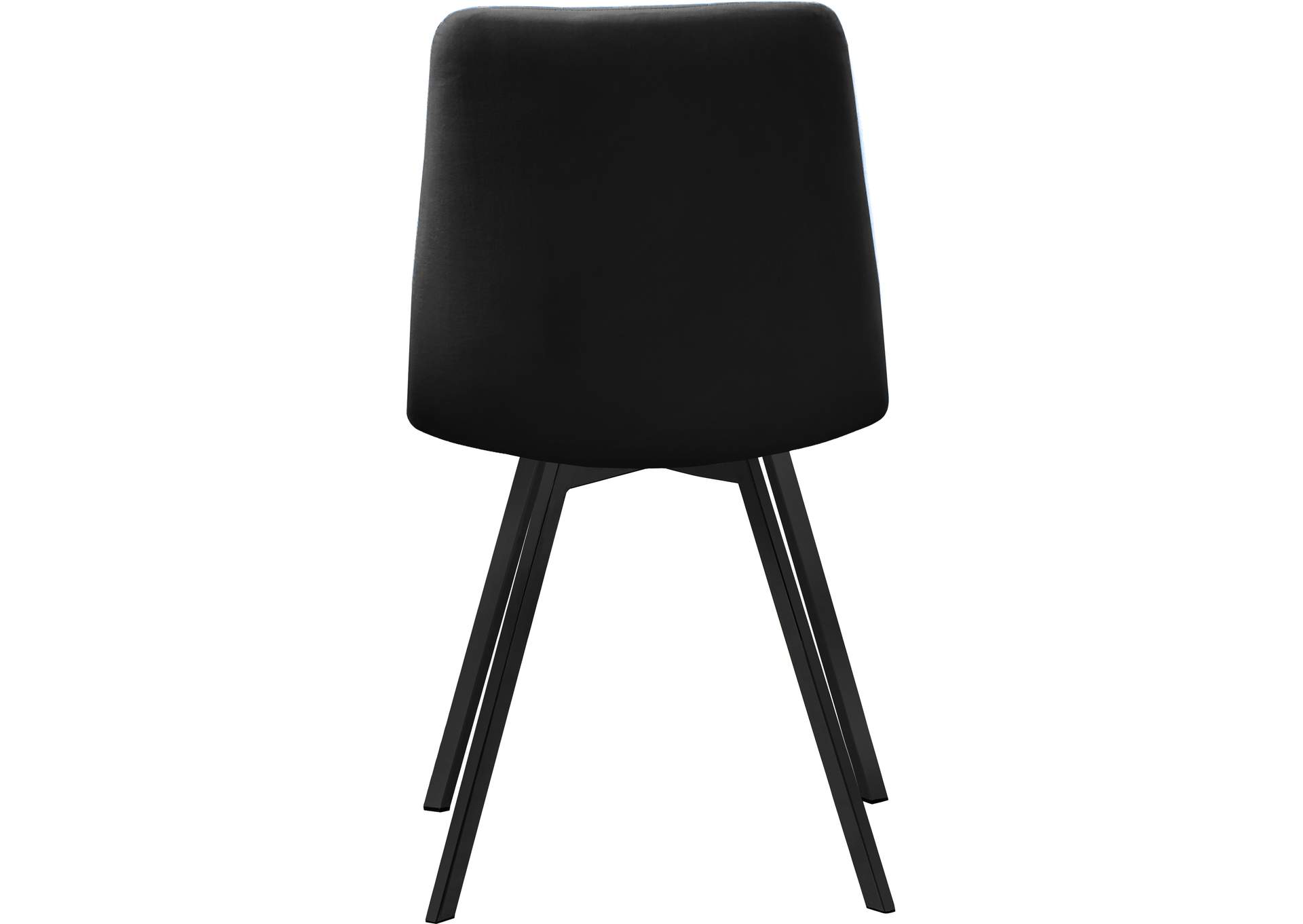 Annie Black Velvet Dining Chair Set of 2,Meridian Furniture