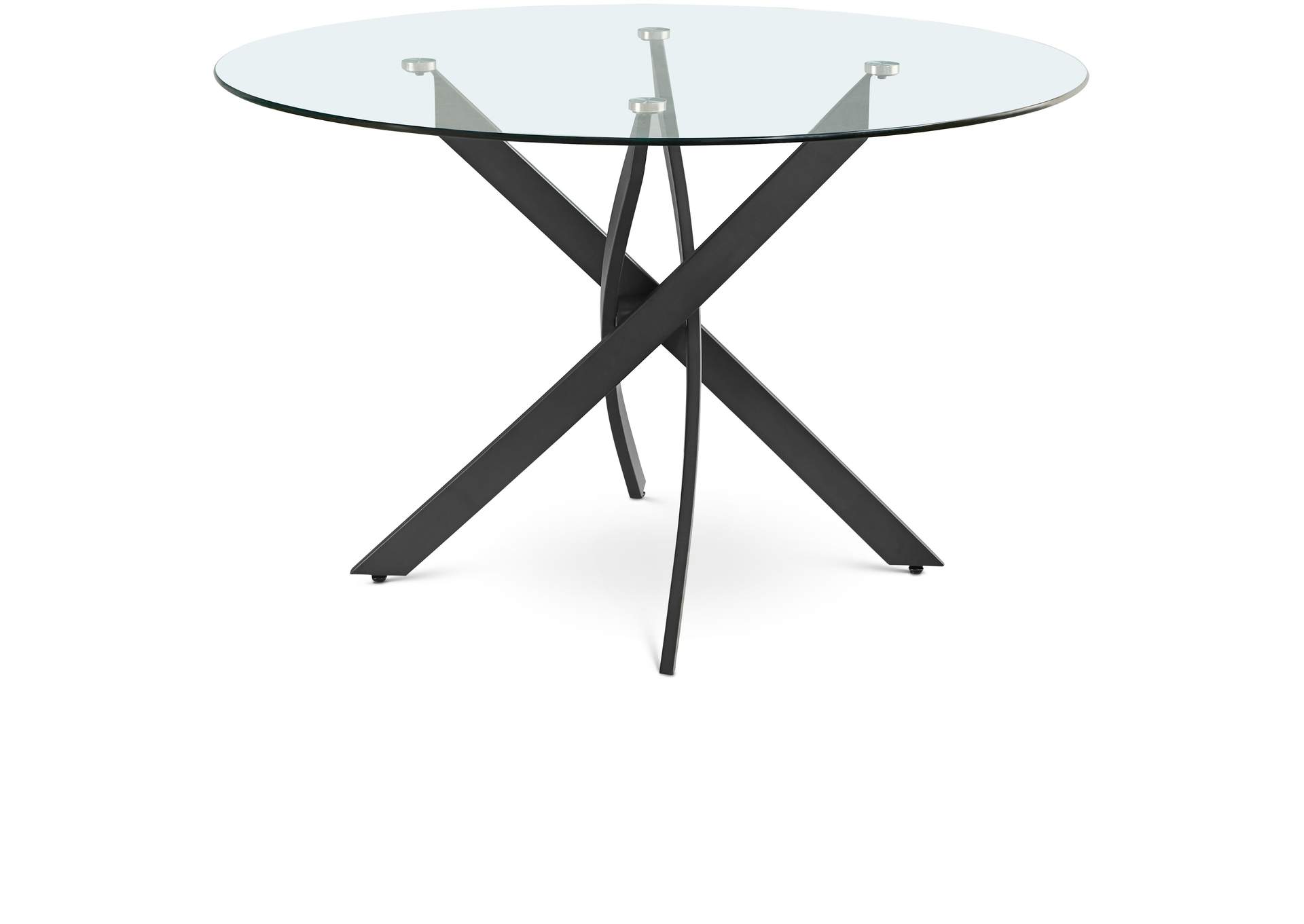 Xander Matte Black Dining Table,Meridian Furniture