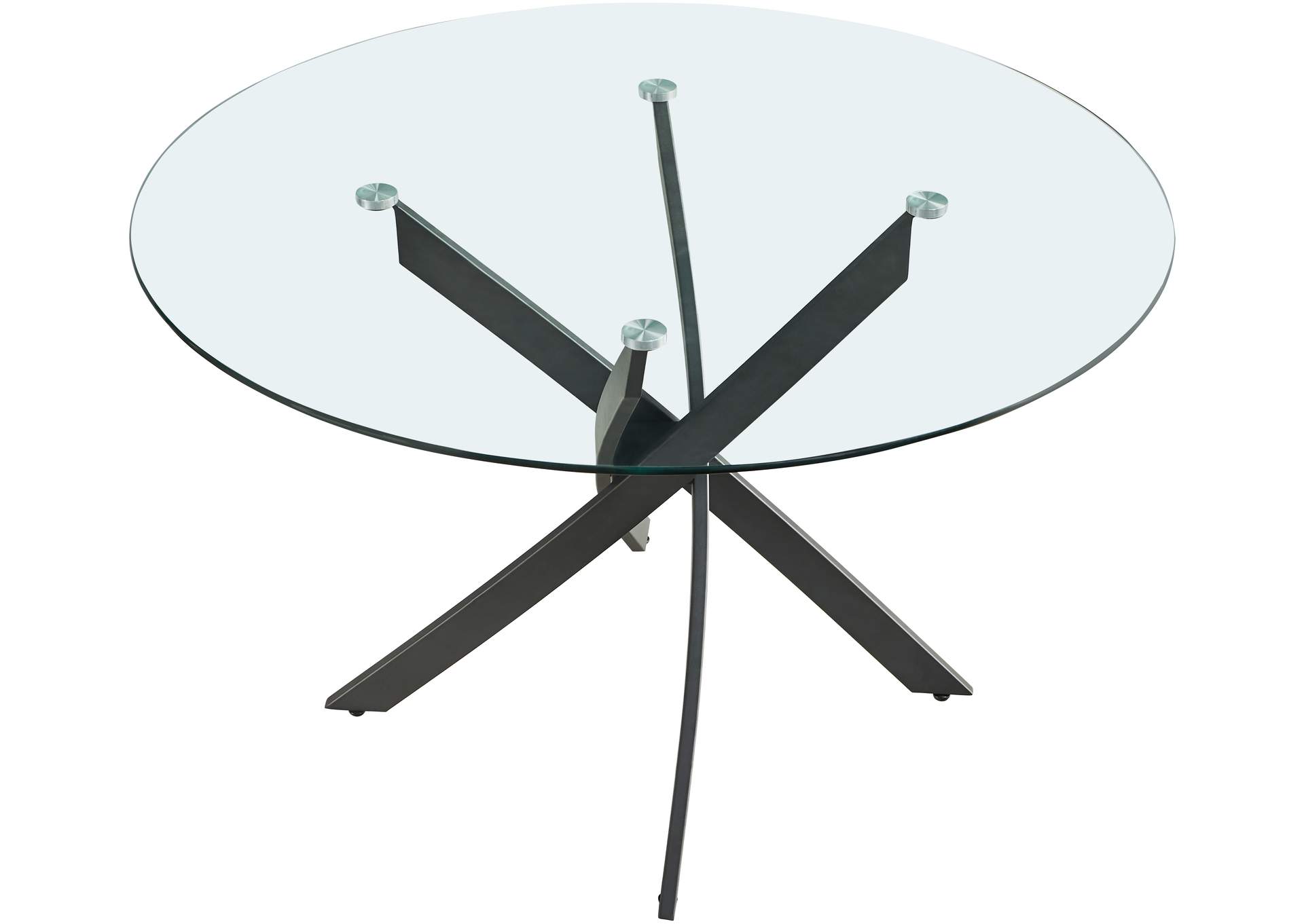 Xander Matte Black Dining Table,Meridian Furniture